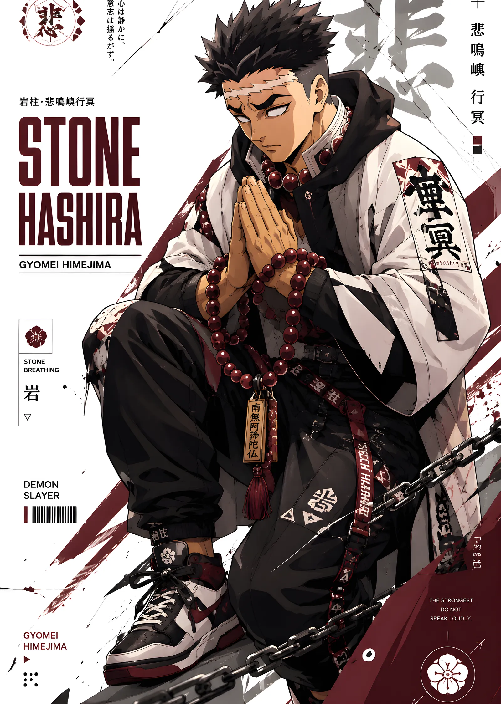 Demon Slayer - Gyomei Himejima metal tablo