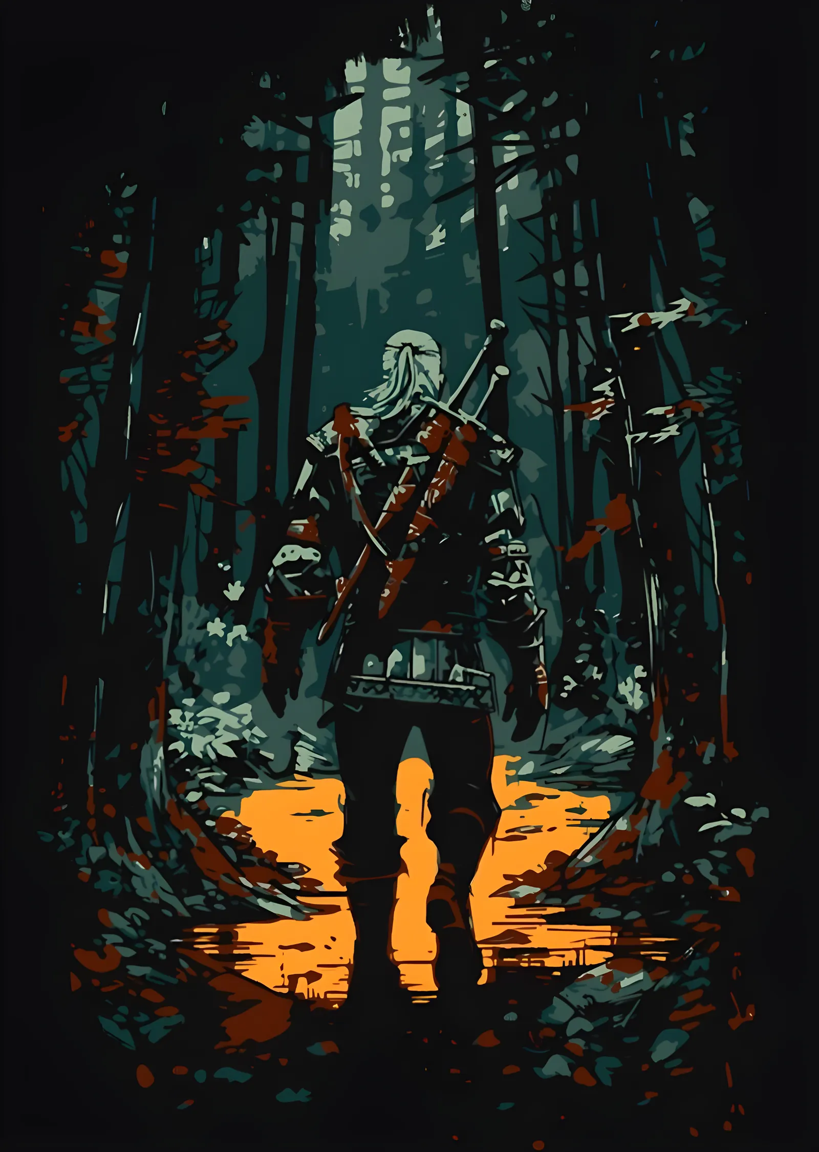 The Witcher: Turuncu Su metal tablo