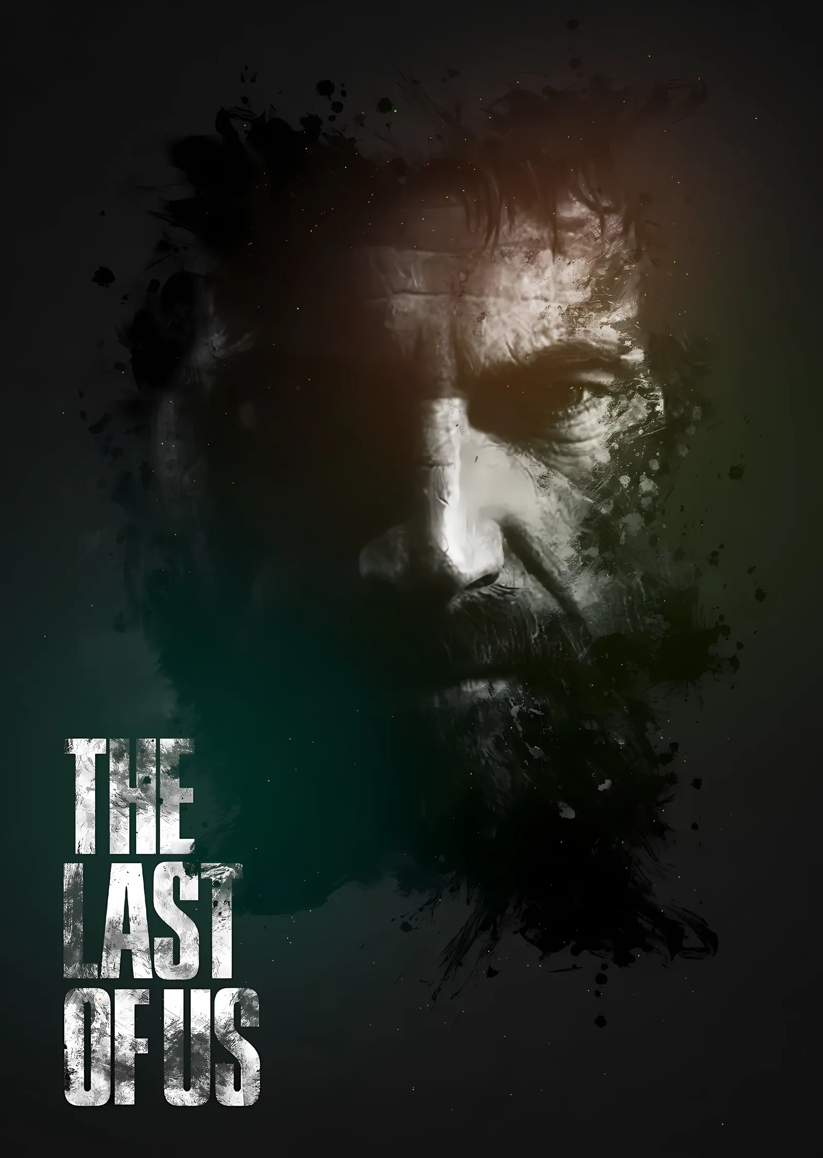 The Last of Us: Karanlıkta Yüz metal tablo