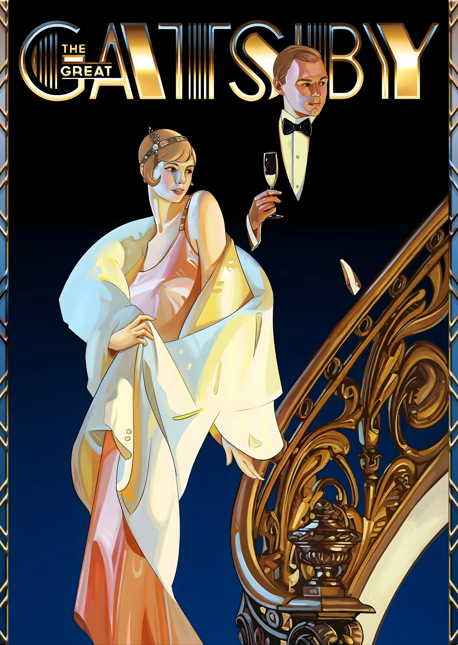 The Great Gatsby: Merdivende İkili metal tablo