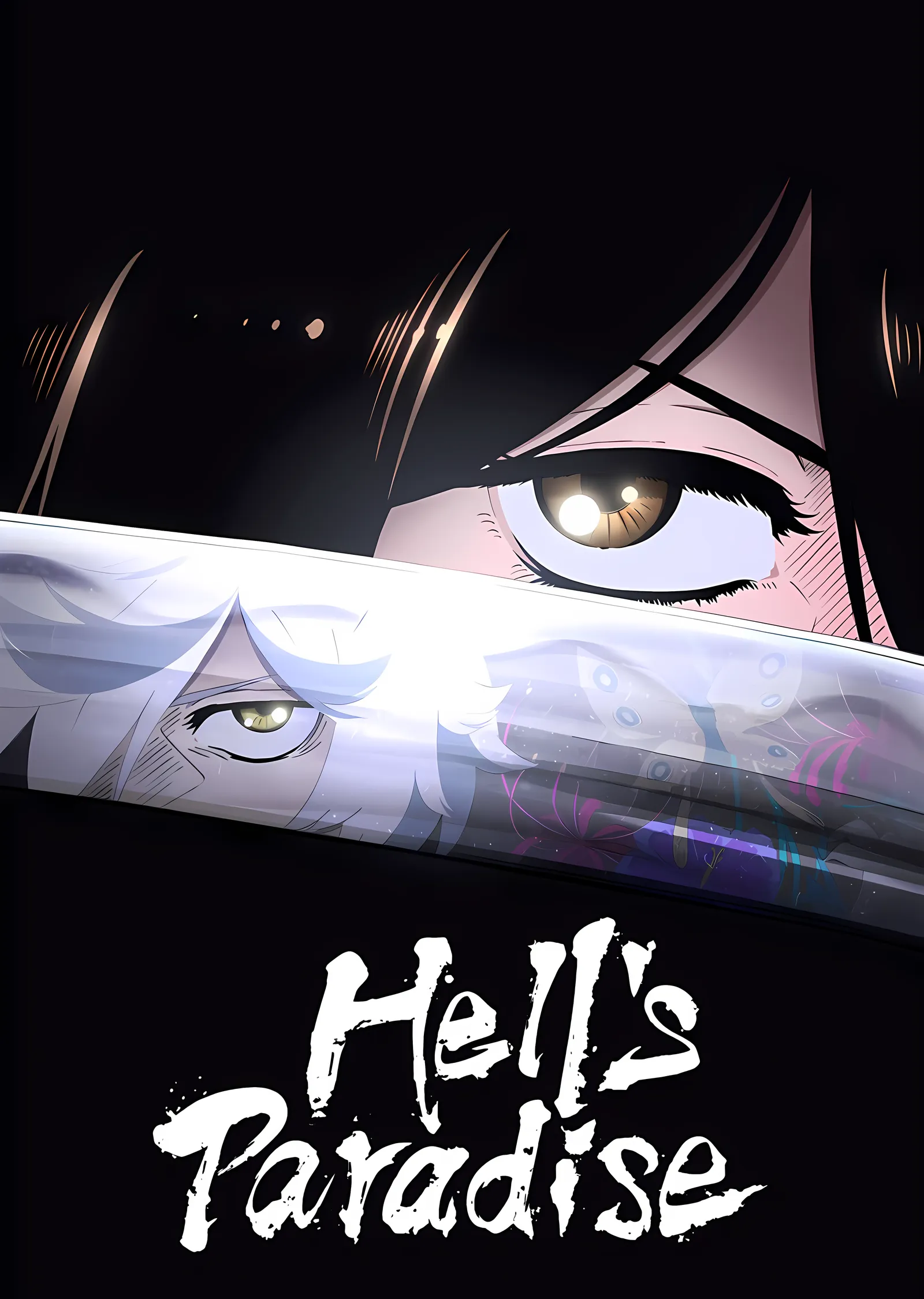 Hell's Paradise: Kılıçtaki Bakış metal tablo