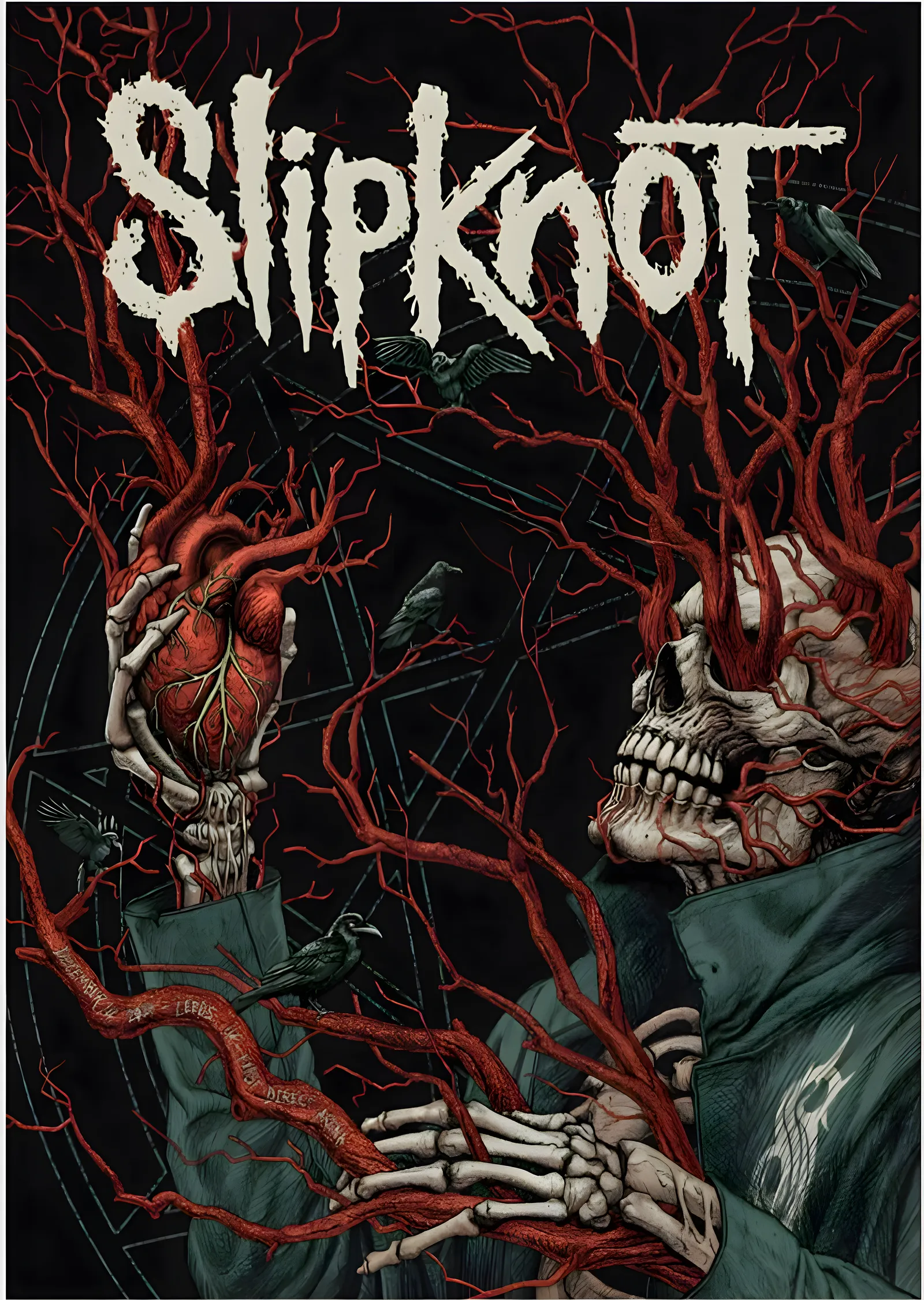 Slipknot: Maskeler ve Kuşlar metal tablo