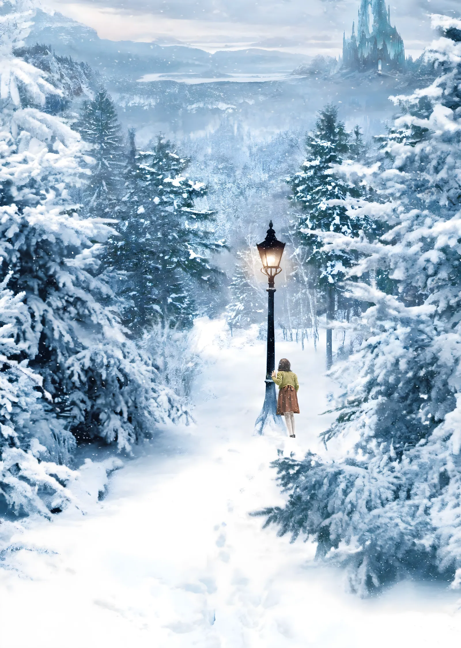 Narnia Lucy ve Lamba Direği metal tablo