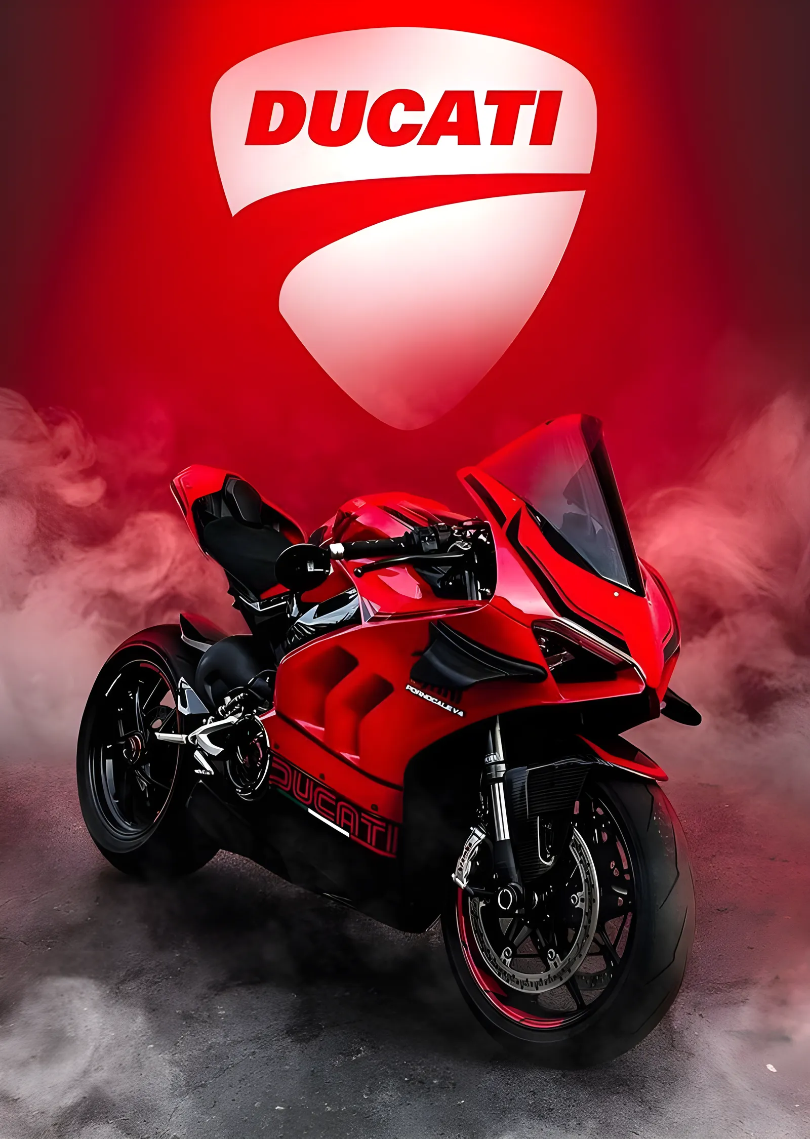 Ducati Panigale - Duman metal tablo