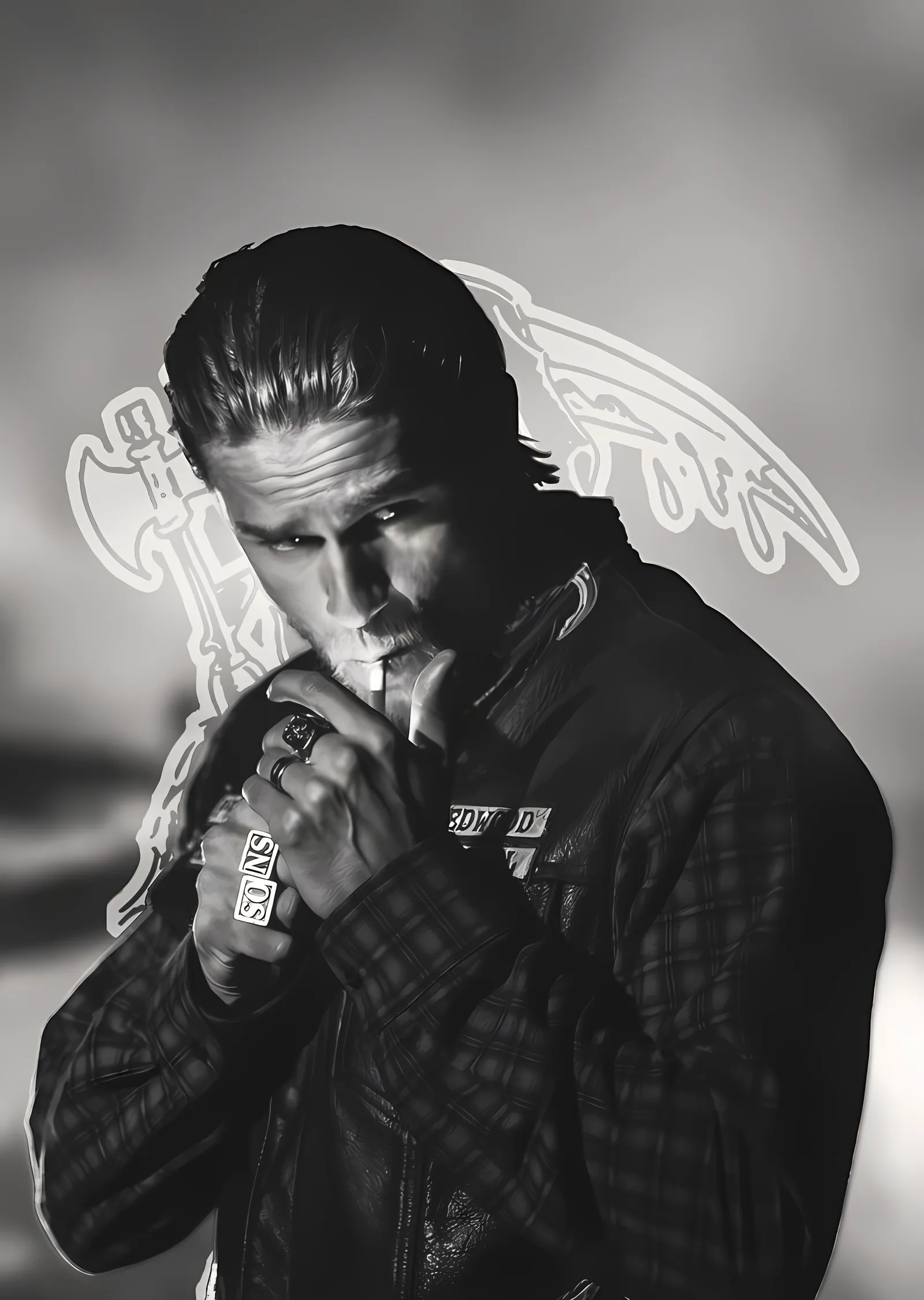Sons of Anarchy - Jax Teller (Charlie Hunnam) metal tablo