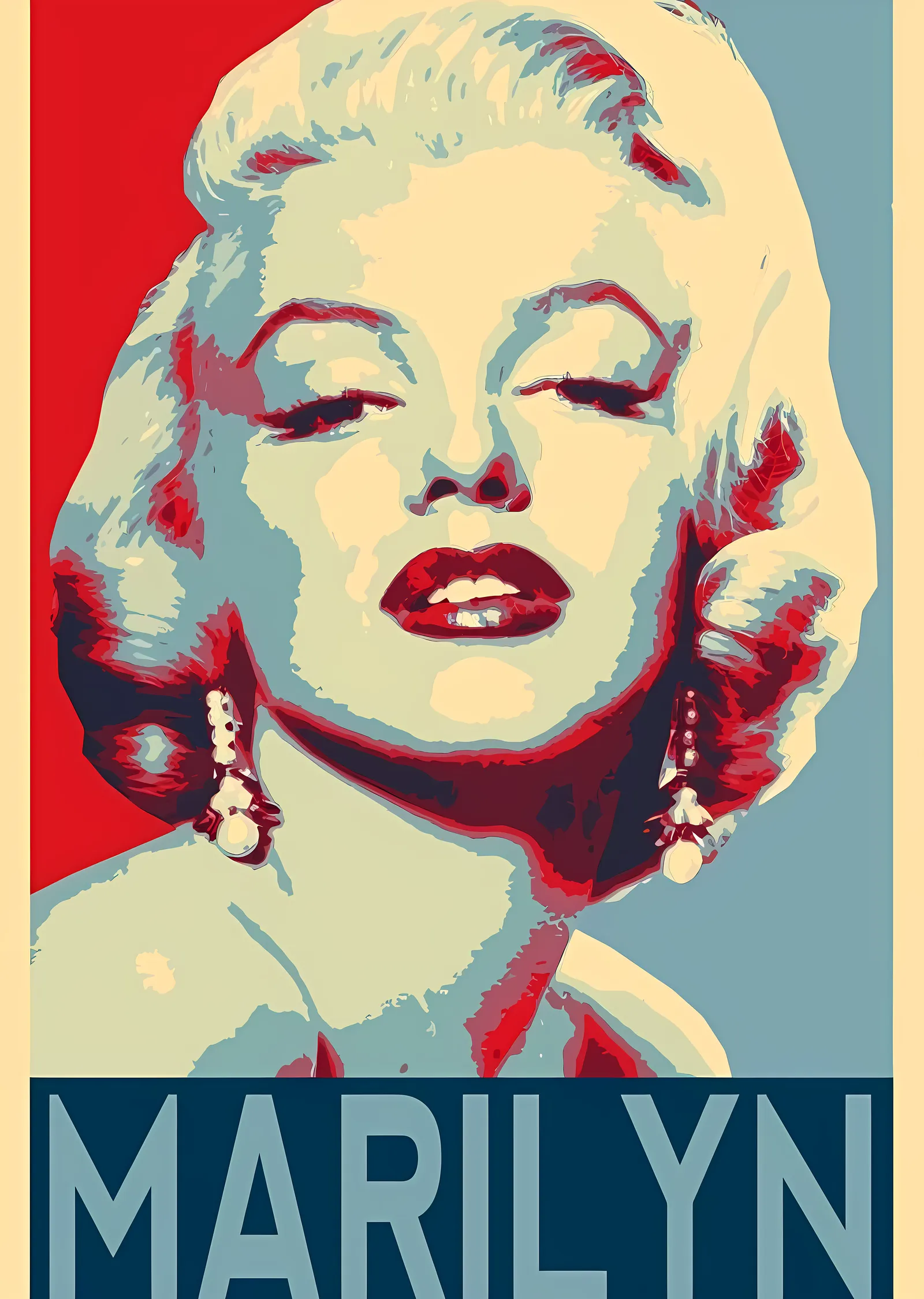Marilyn Monroe: Klasik Portre metal tablo