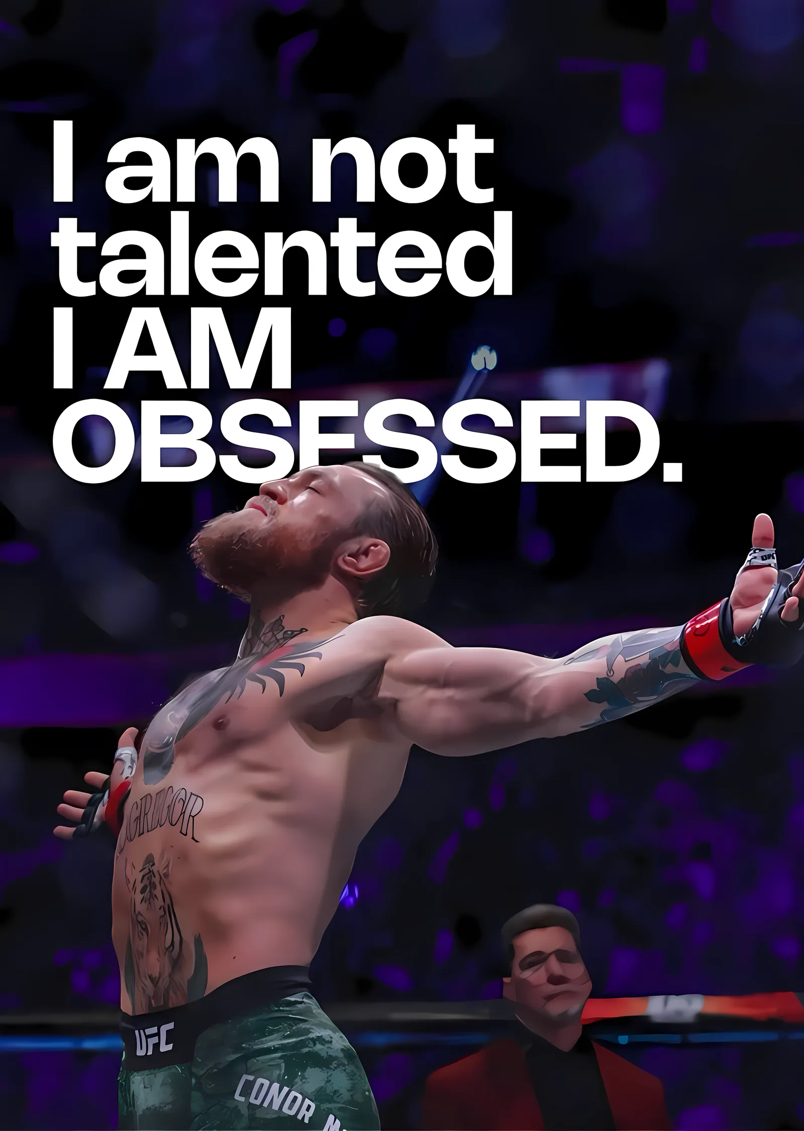 Conor McGregor: I Am Obsessed metal tablo