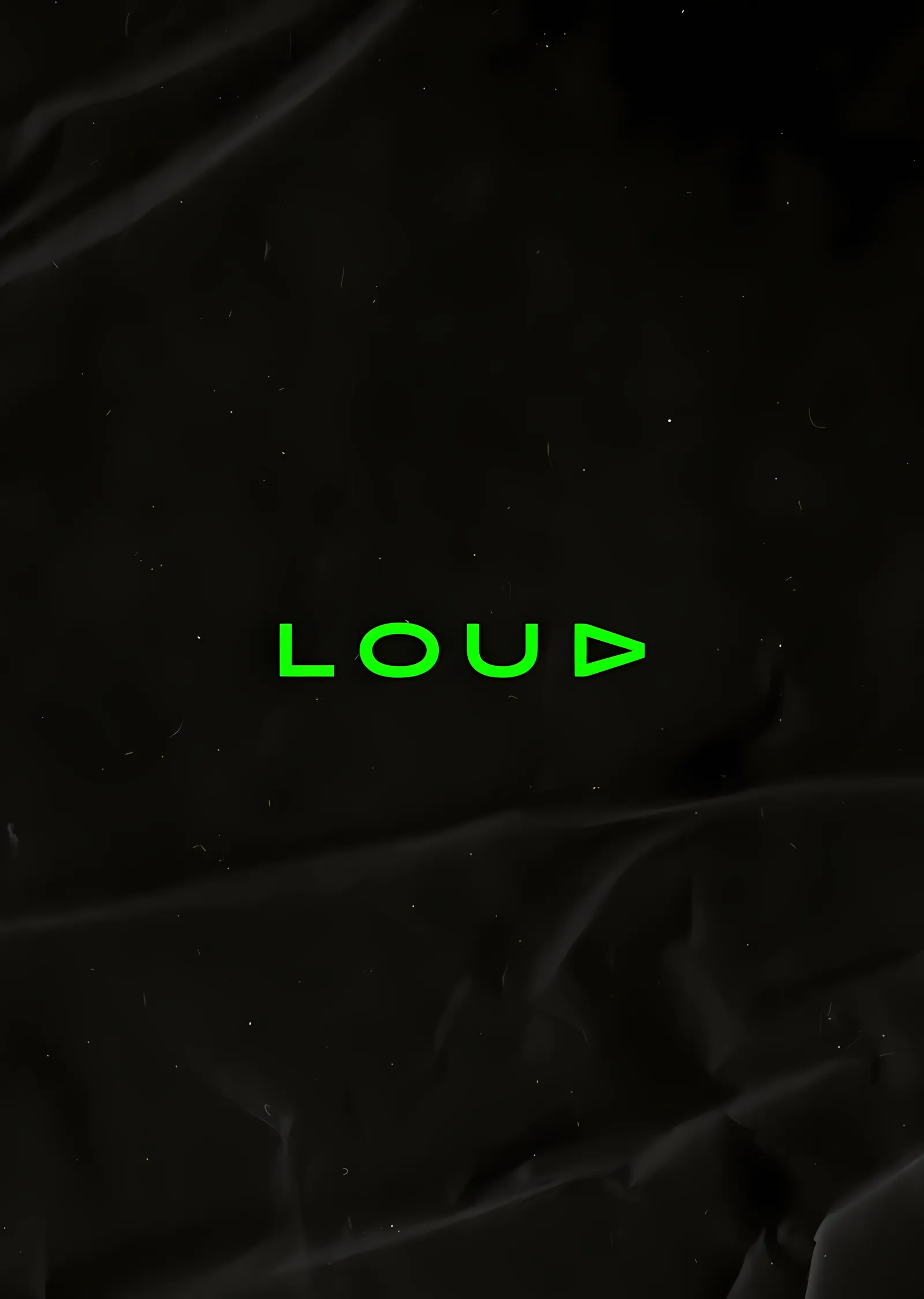 LOUD - Minimal Neon metal tablo