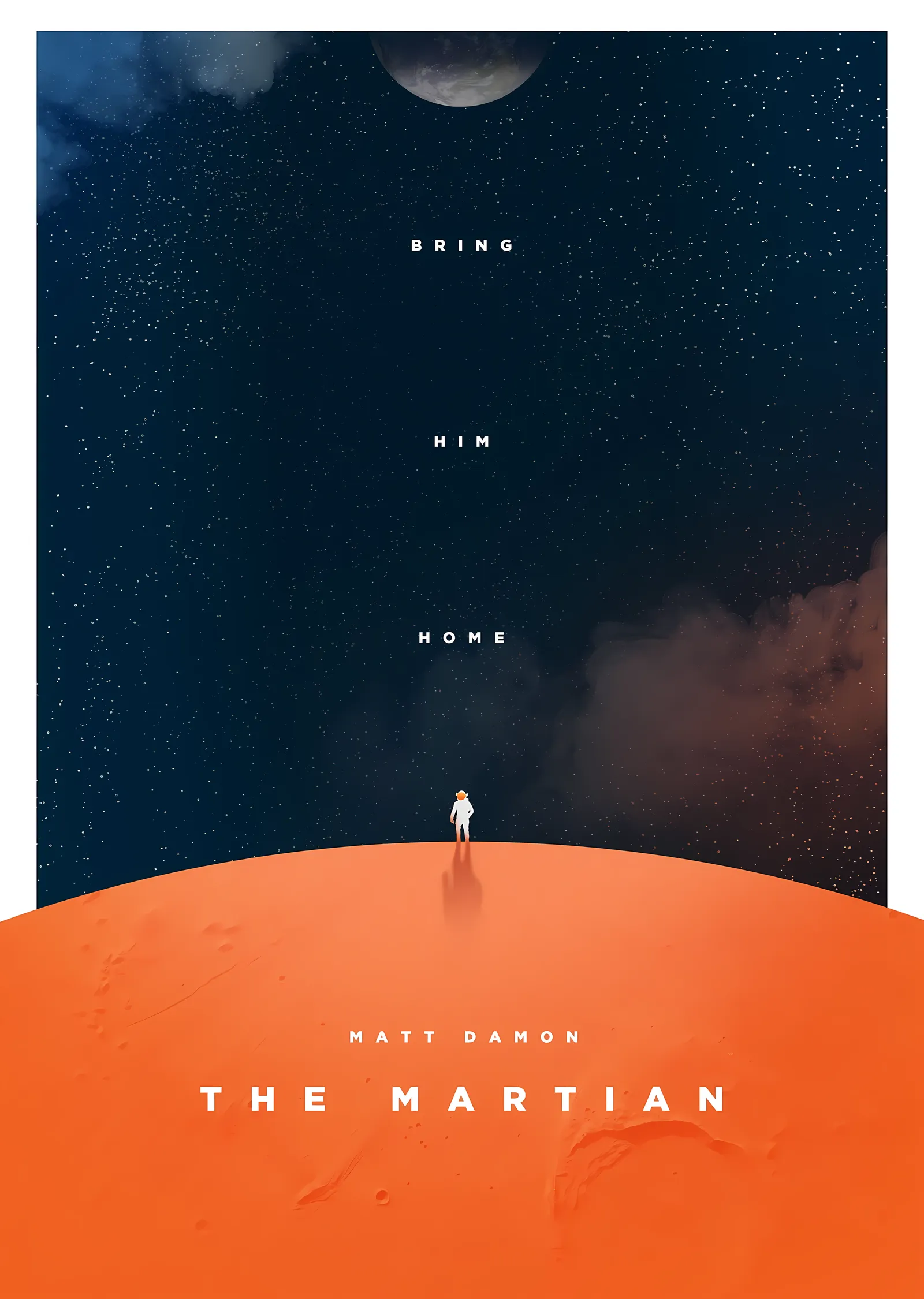 The Martian - Kızıl Gezegende Yalnız metal tablo