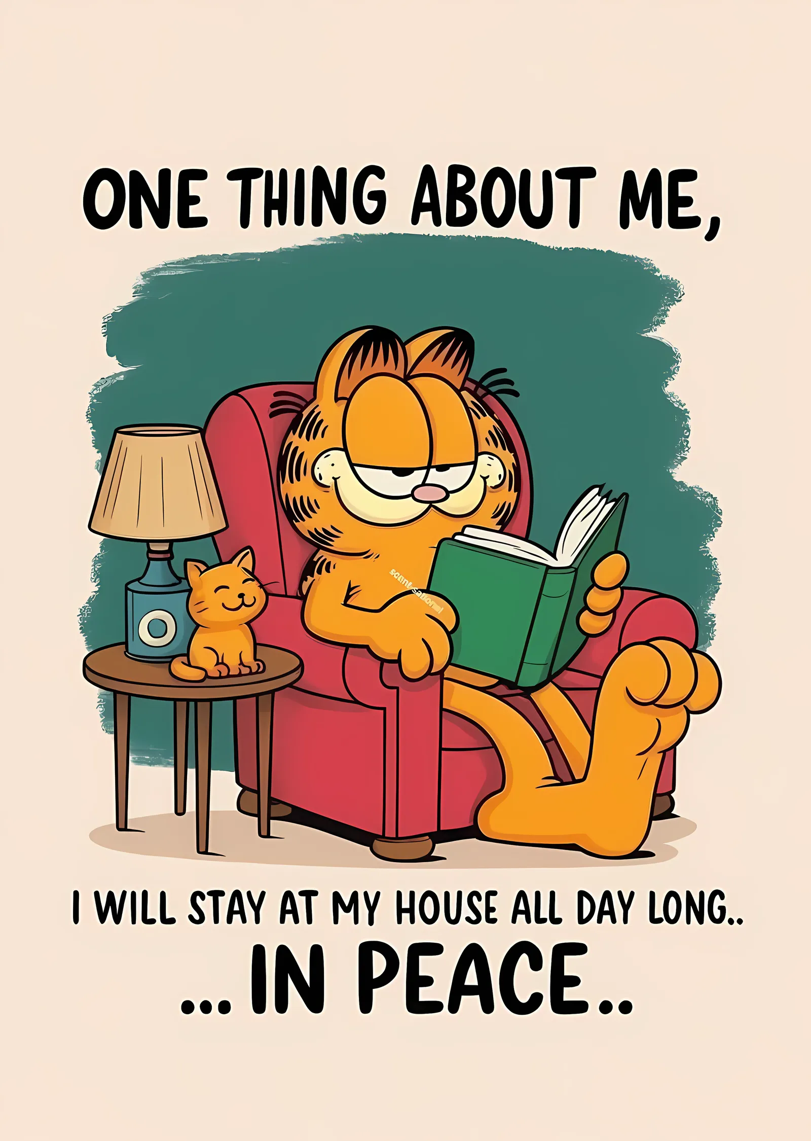 Garfield: In Peace metal tablo