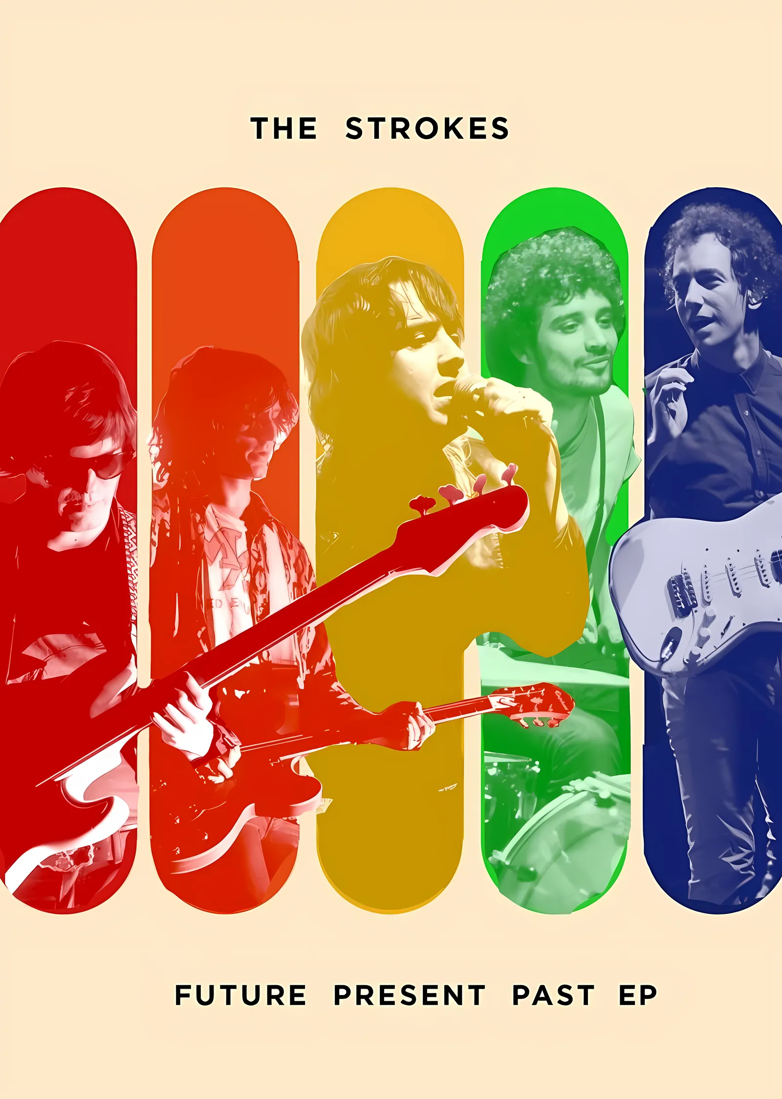 The Strokes: Future Present Past metal tablo