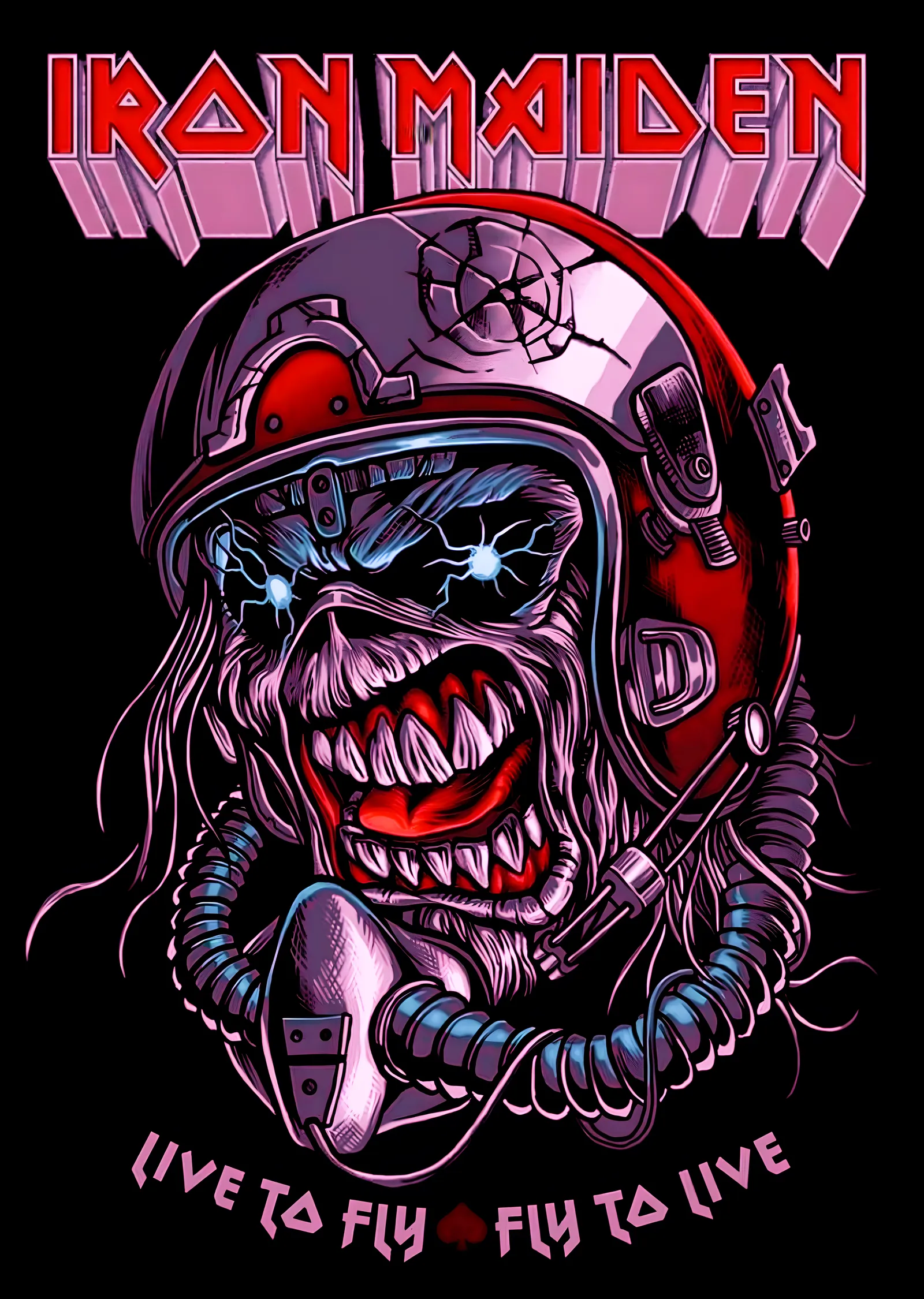 Iron Maiden: Live to Fly metal tablo