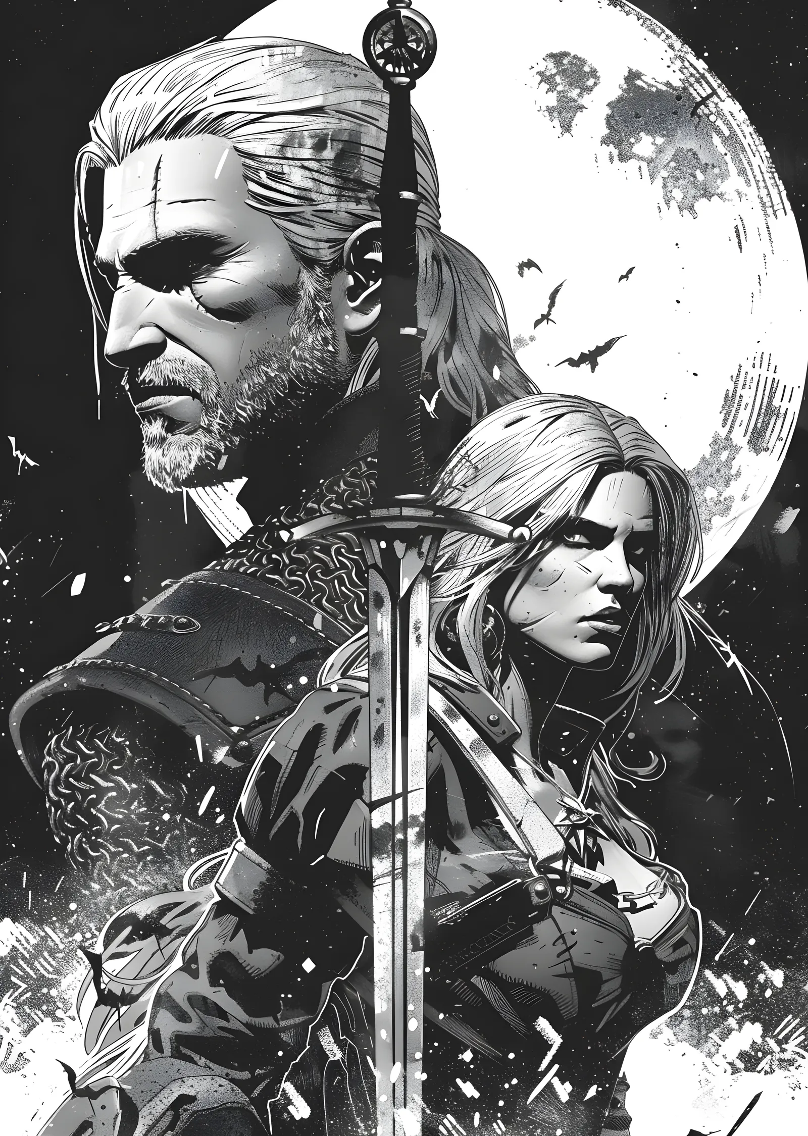 The Witcher: Ay ve İkili metal tablo