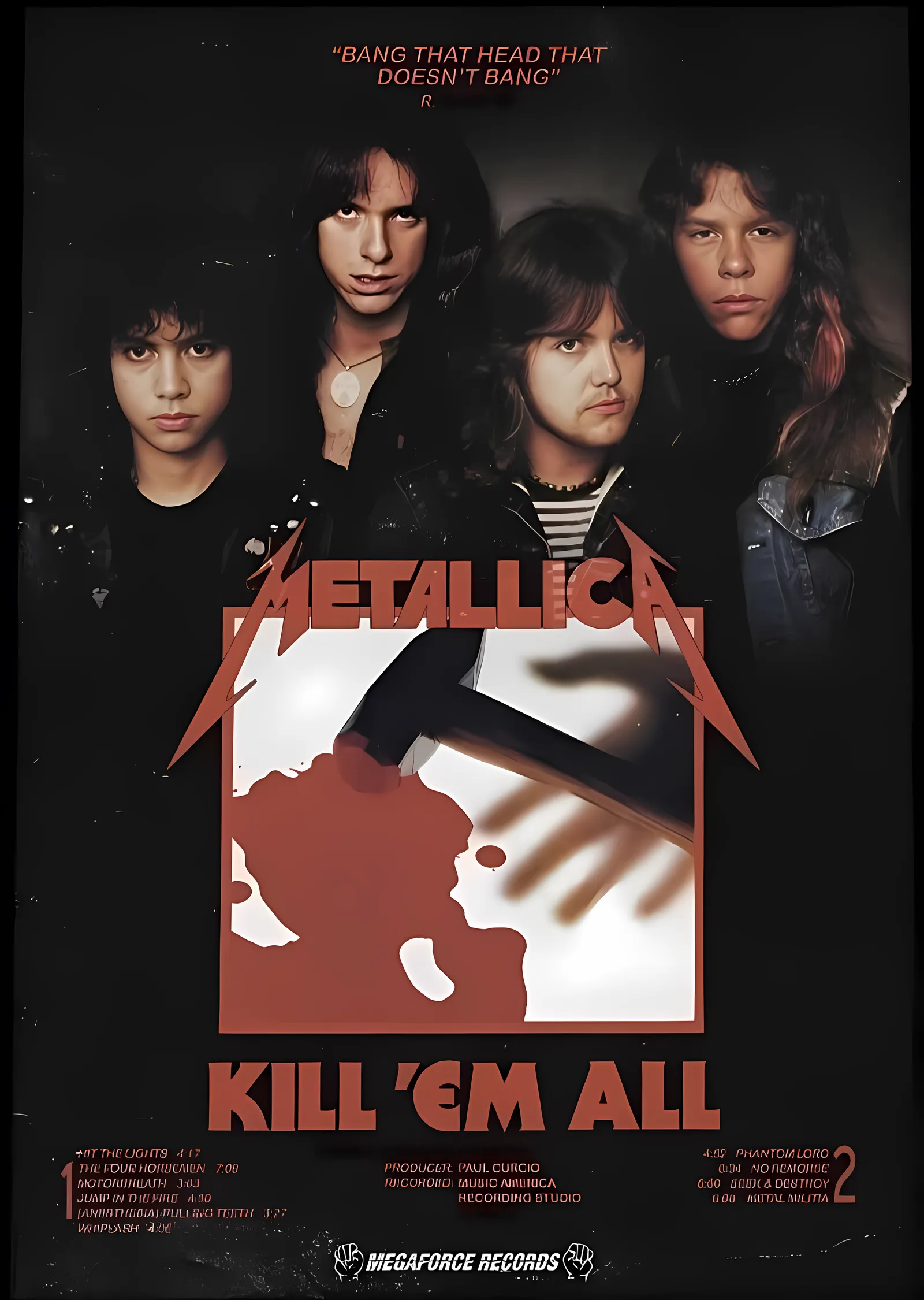 Metallica: Kill 'Em All metal tablo