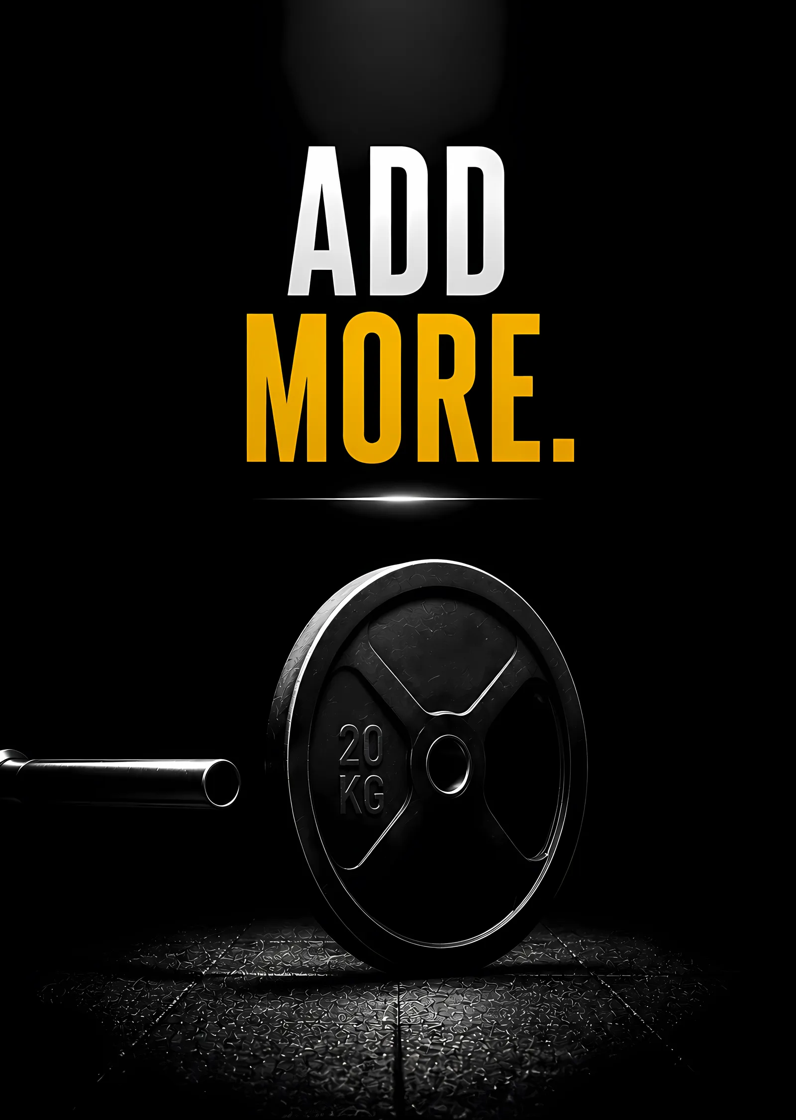 Add More - Karanlıkta Ağırlık Plakası metal tablo