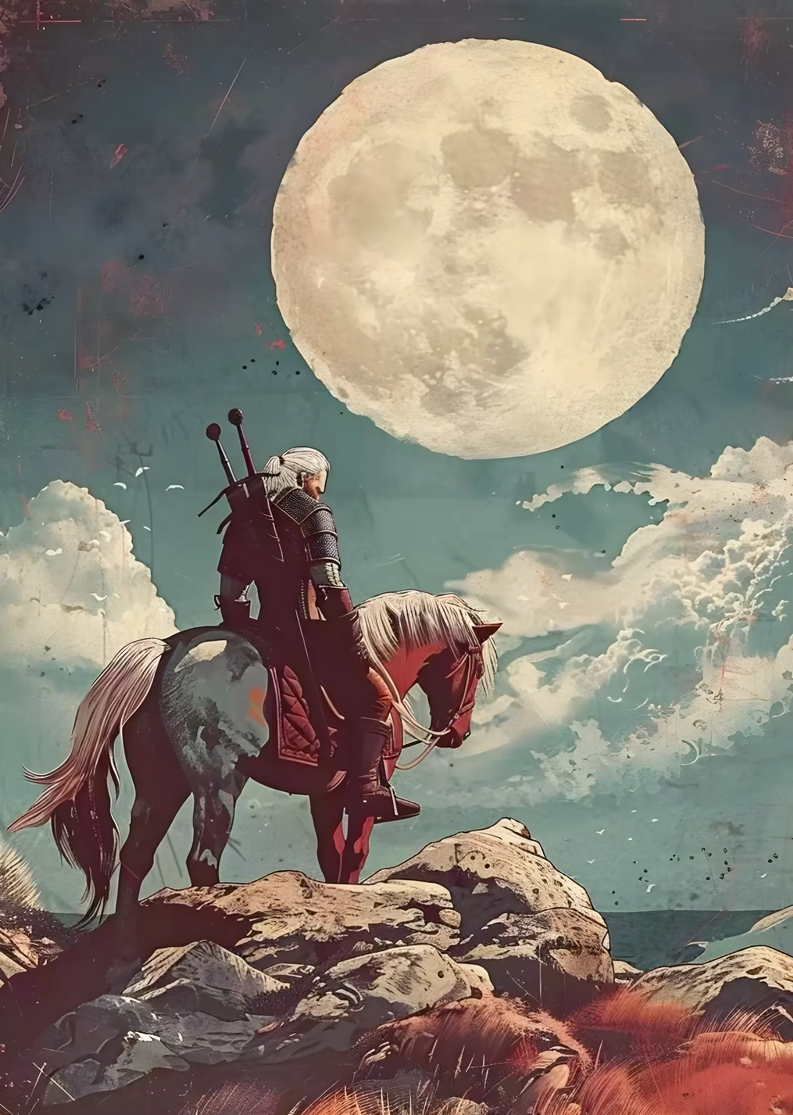 The Witcher: Dolunay metal tablo