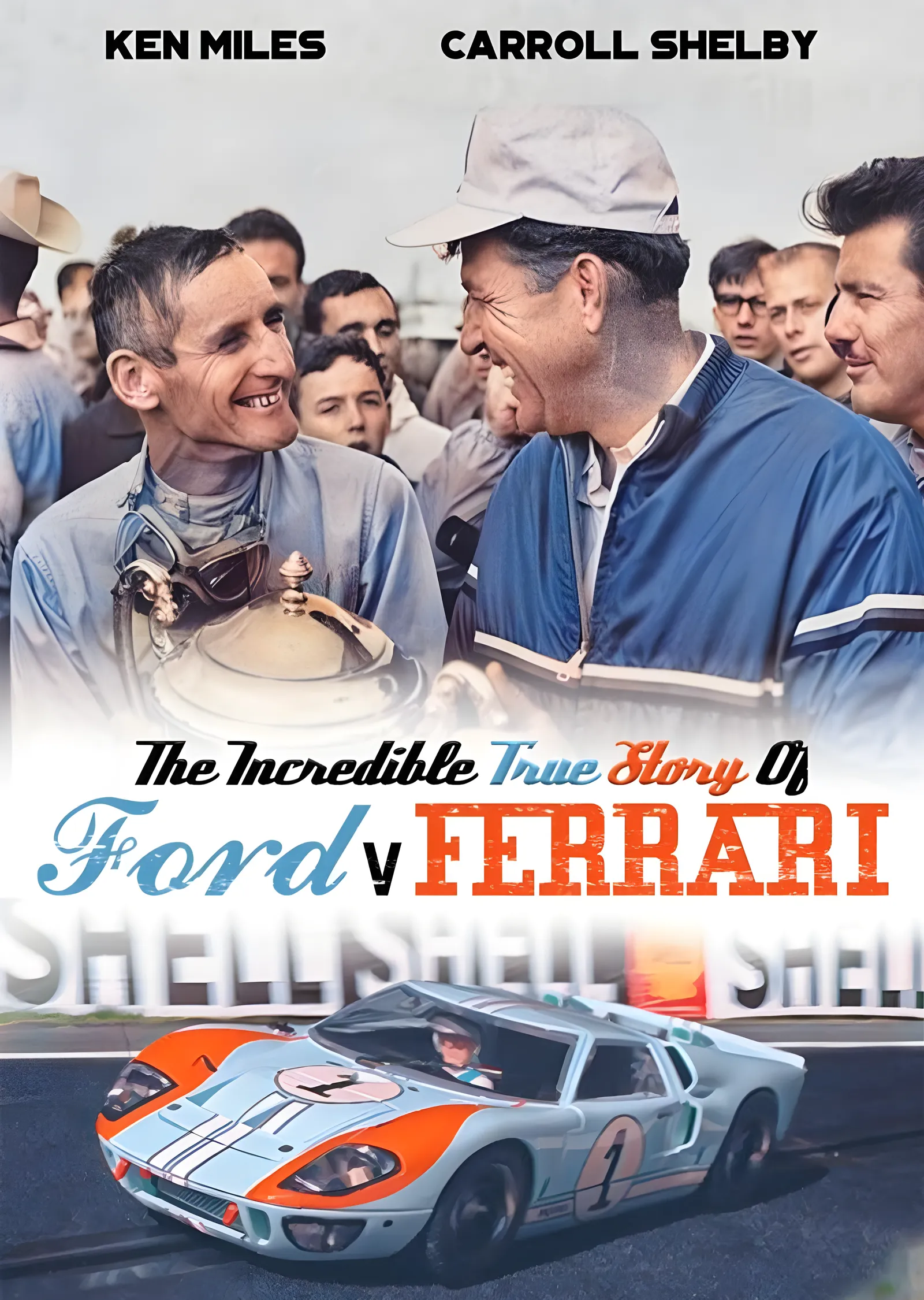 Ford v Ferrari - Ken Miles ve Carroll Shelby metal tablo