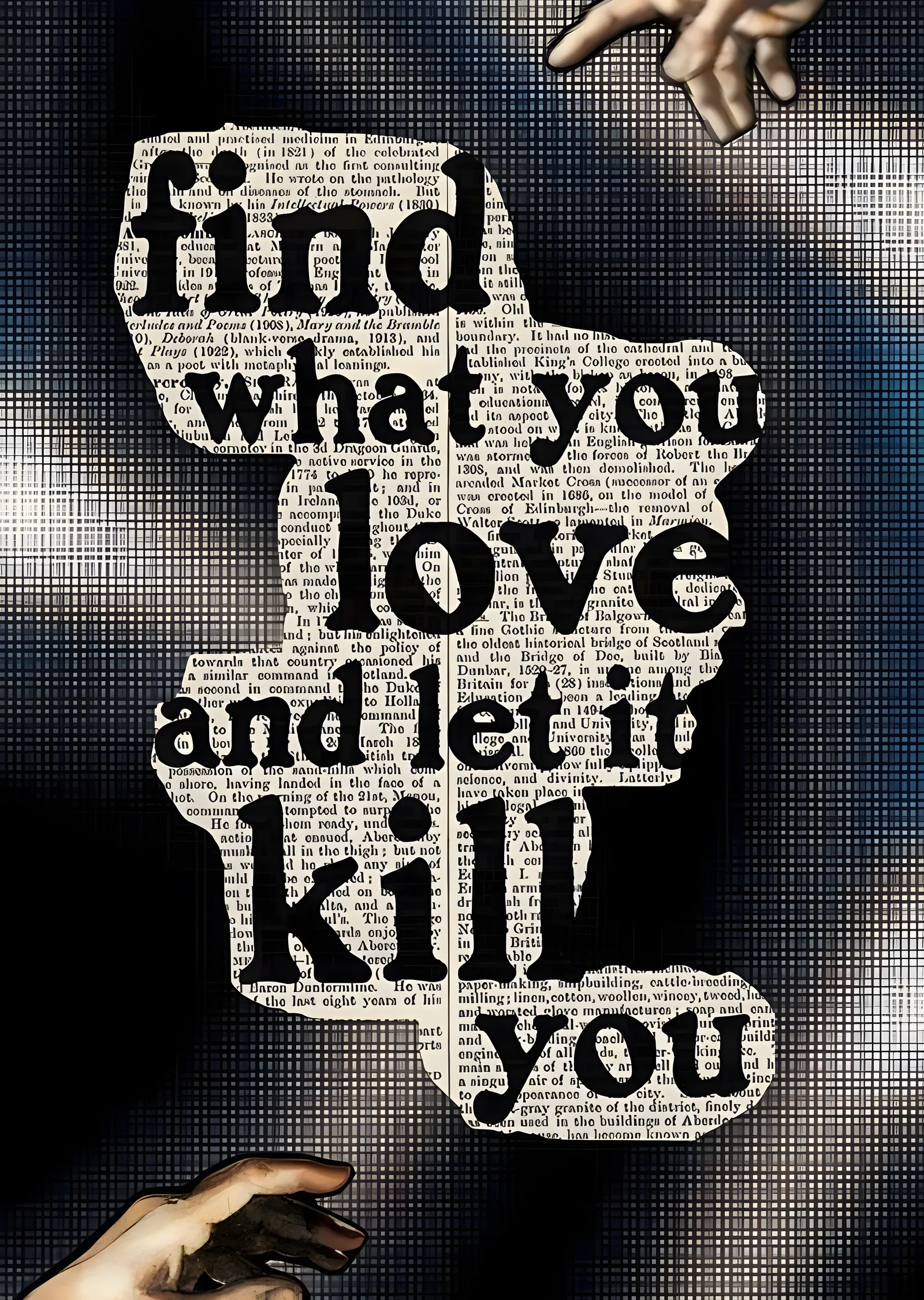 Find What You Love: Cesaret Veren Sözler metal tablo