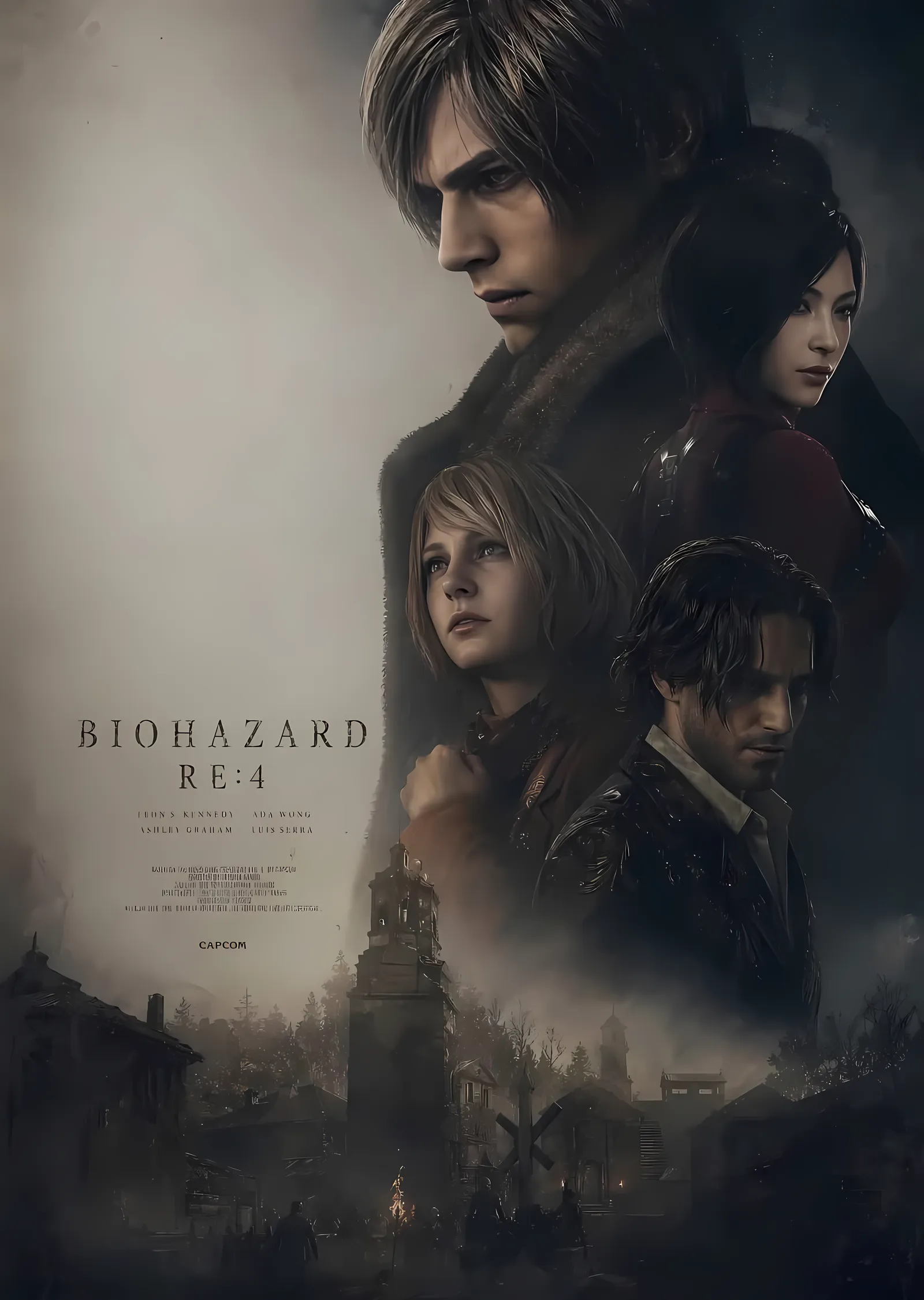 Resident Evil 4: Leon, Ashley ve Ada metal tablo