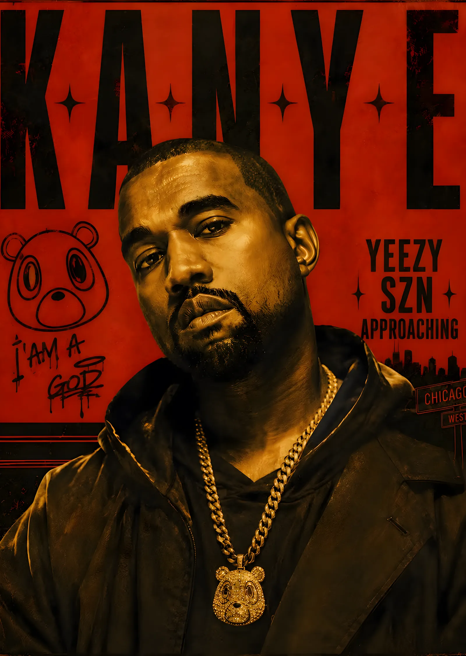 Kanye West: Yeezy SZN Yaklaşıyor metal tablo