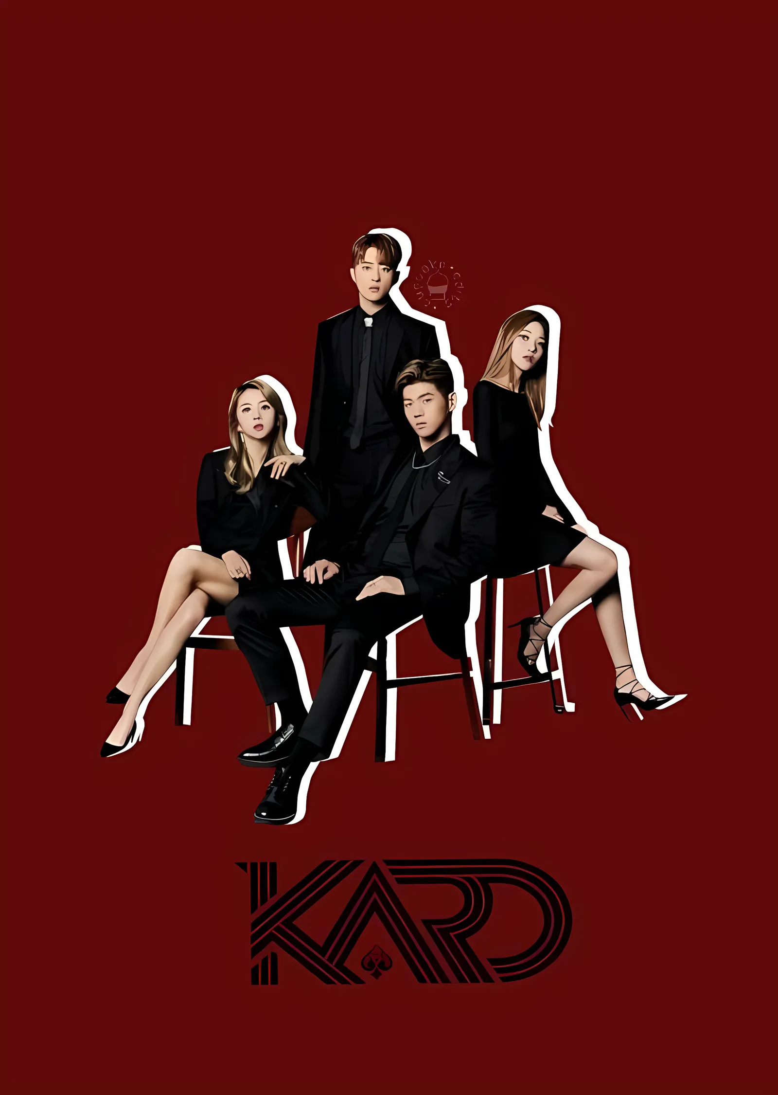 KARD: Bordo metal tablo