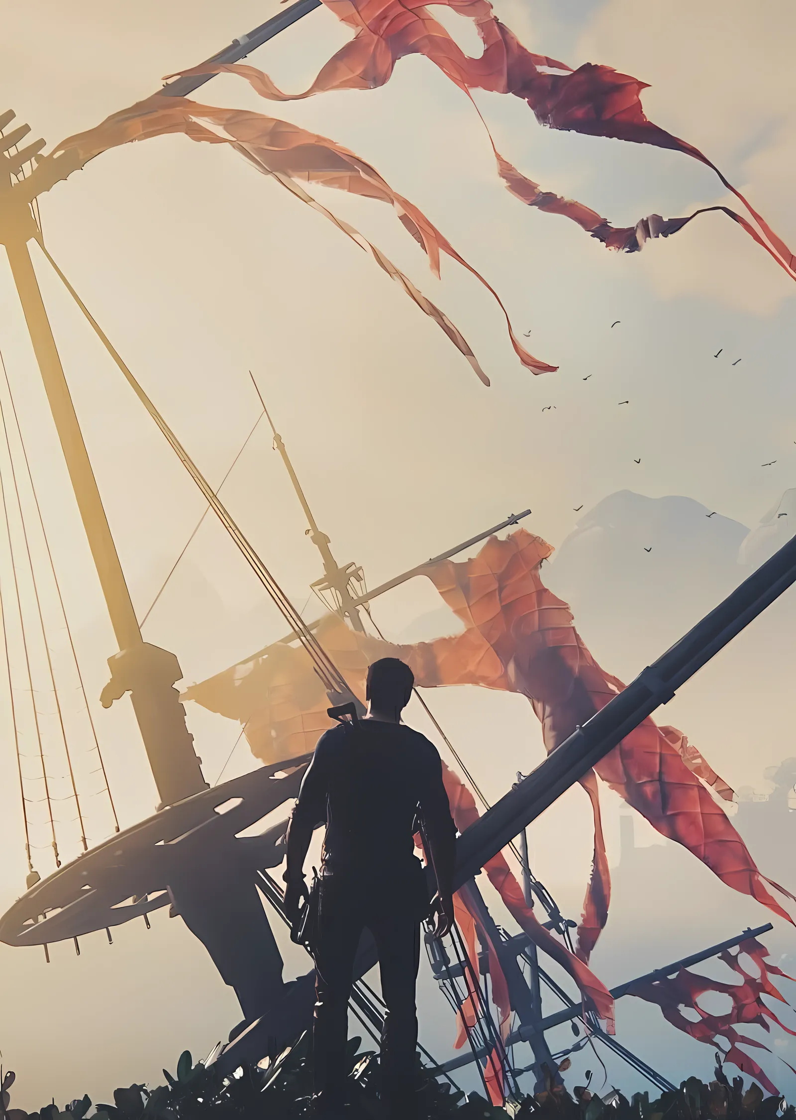 Uncharted 4 - Korsan Gemisi metal tablo