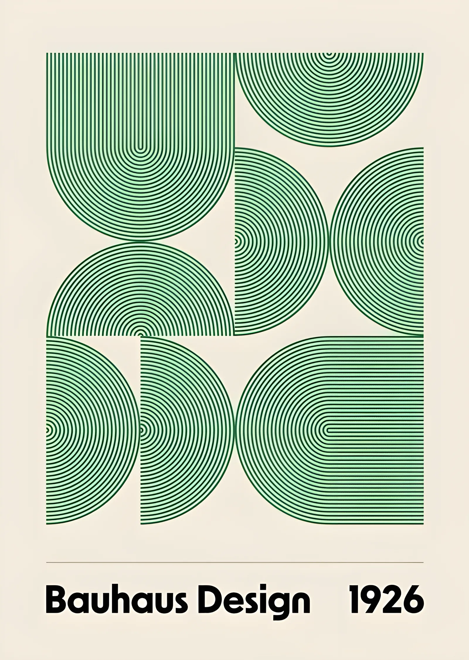 Bauhaus Design 1926 metal tablo