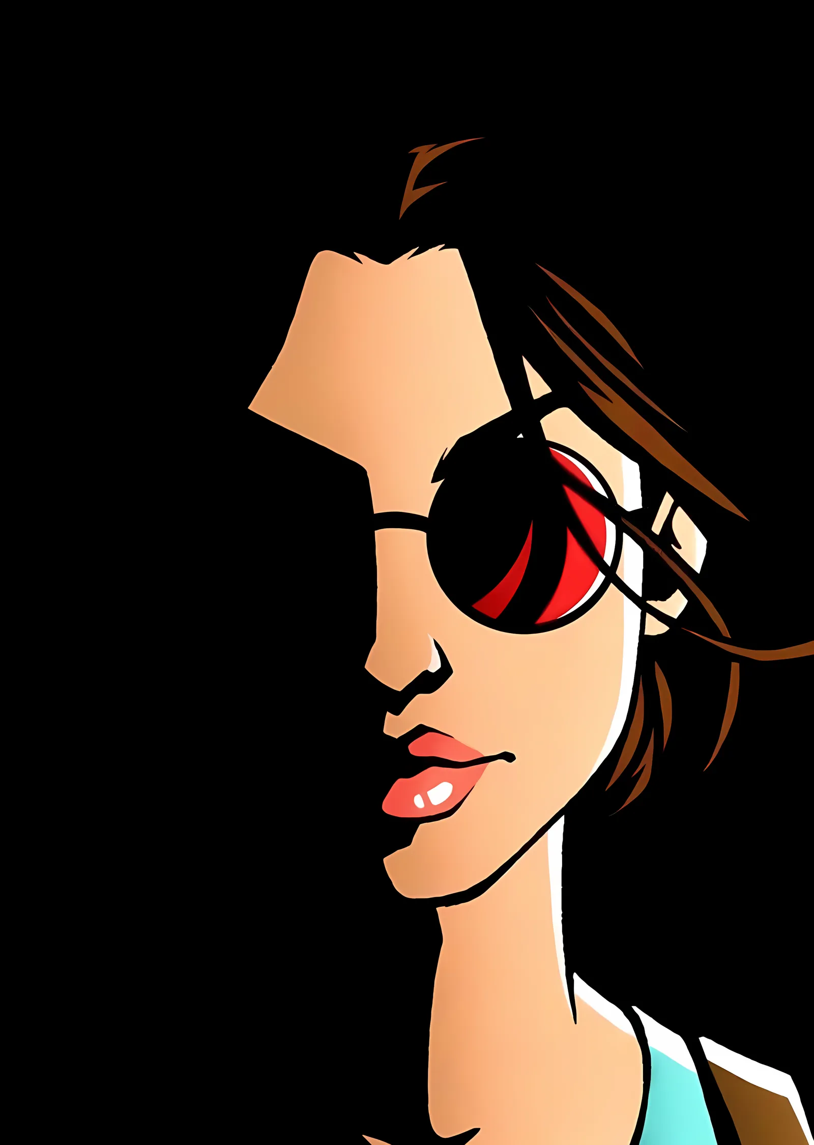 Lara Croft: Pop Art Portre metal tablo
