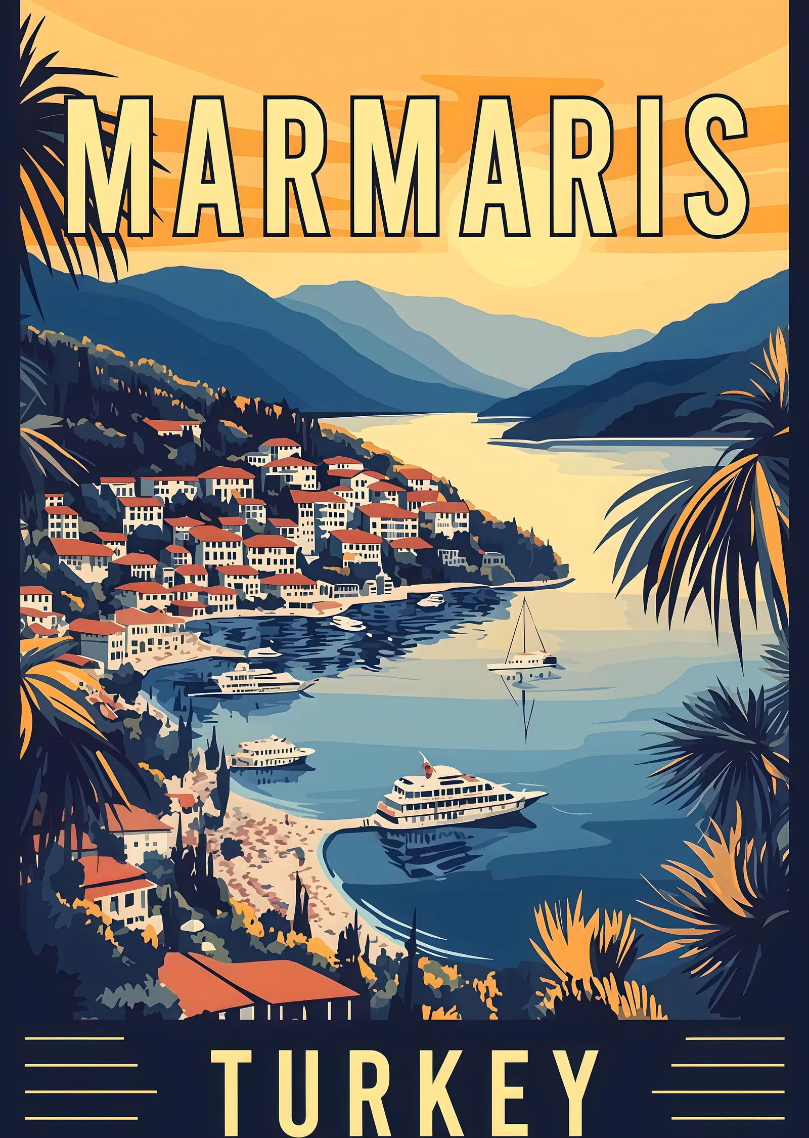 Marmaris: Türkiye'nin İncisi metal tablo