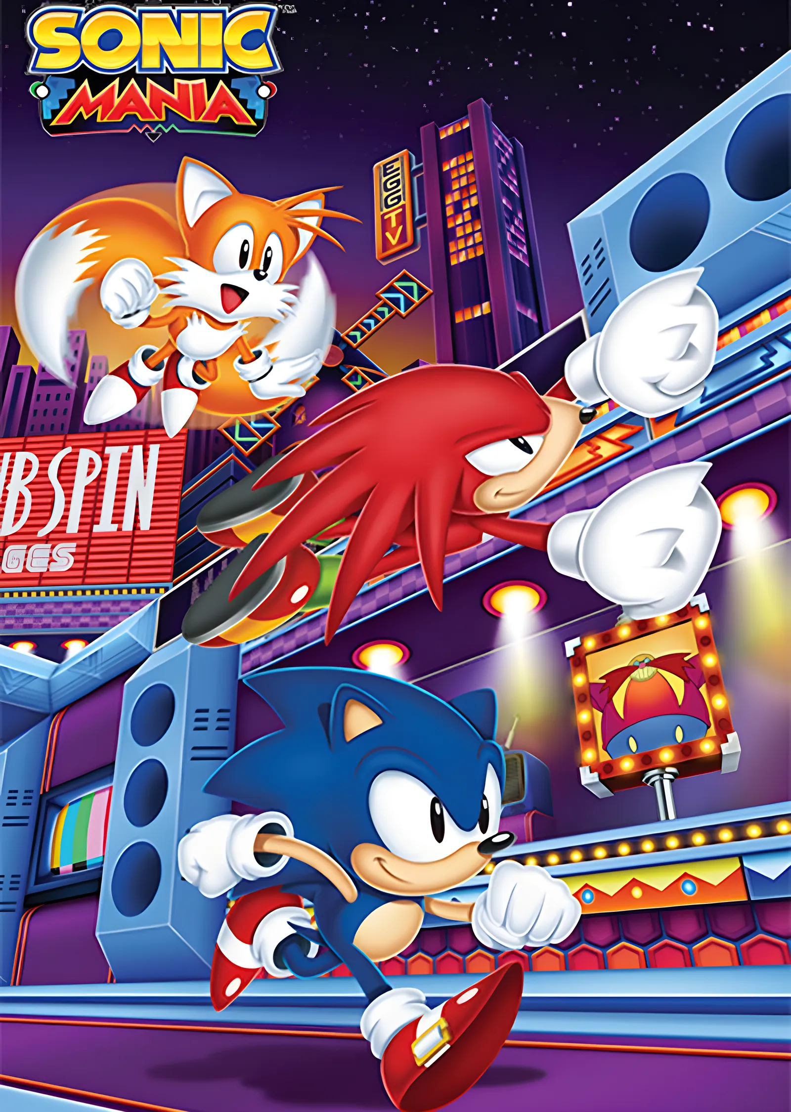 Sonic Mania: Studiopolis metal tablo