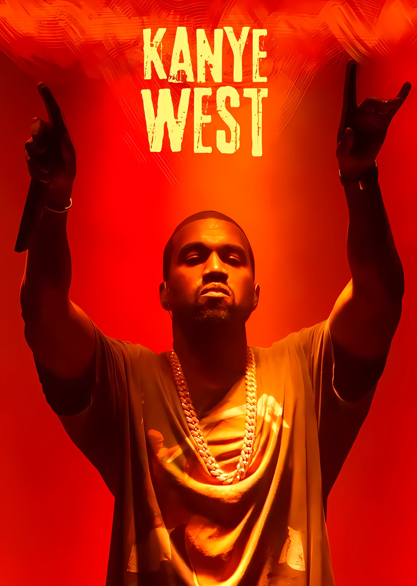 Kanye West: Sahnede Bir An metal tablo