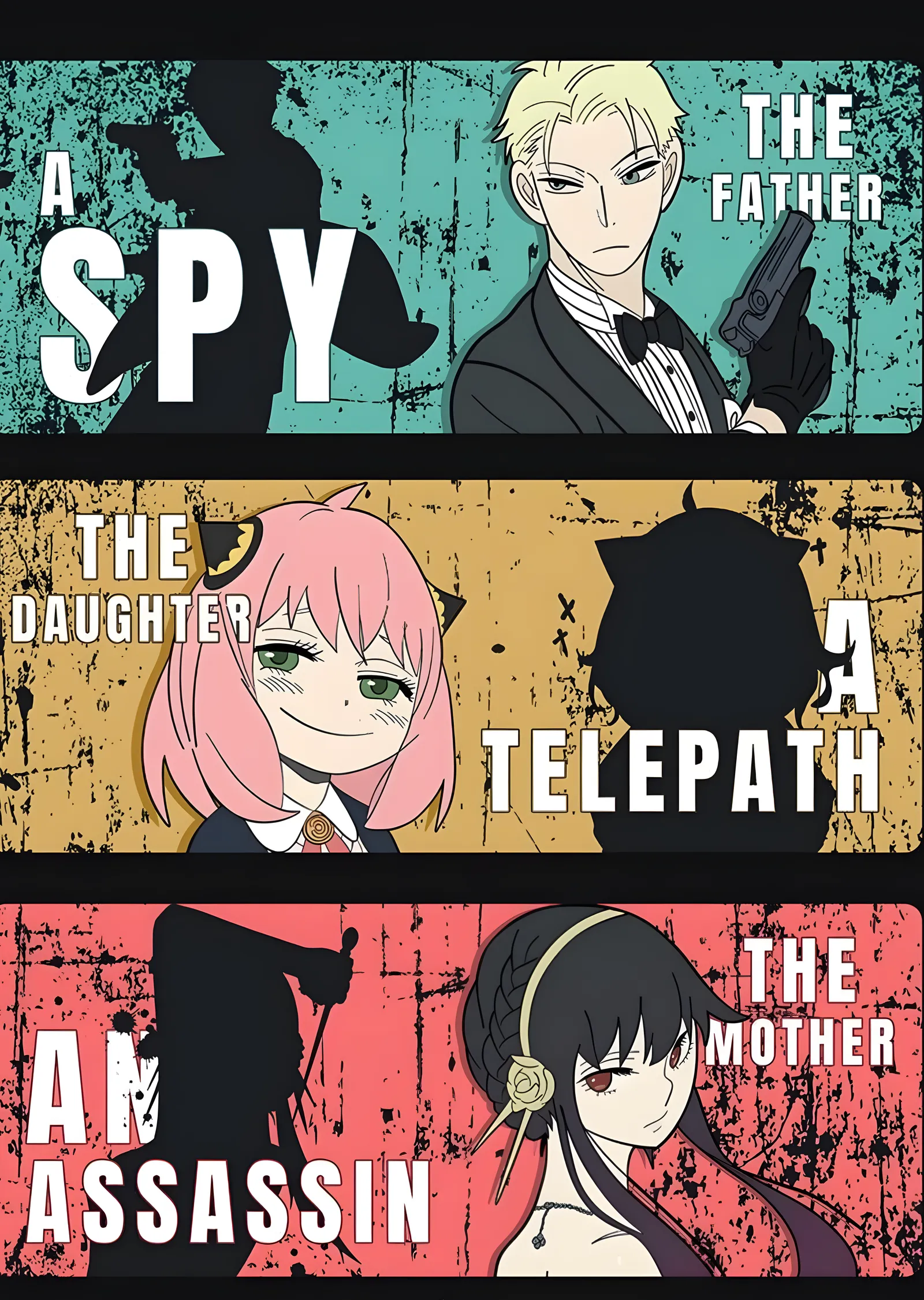 Spy x Family: Forger Ailesi Rolleri metal tablo
