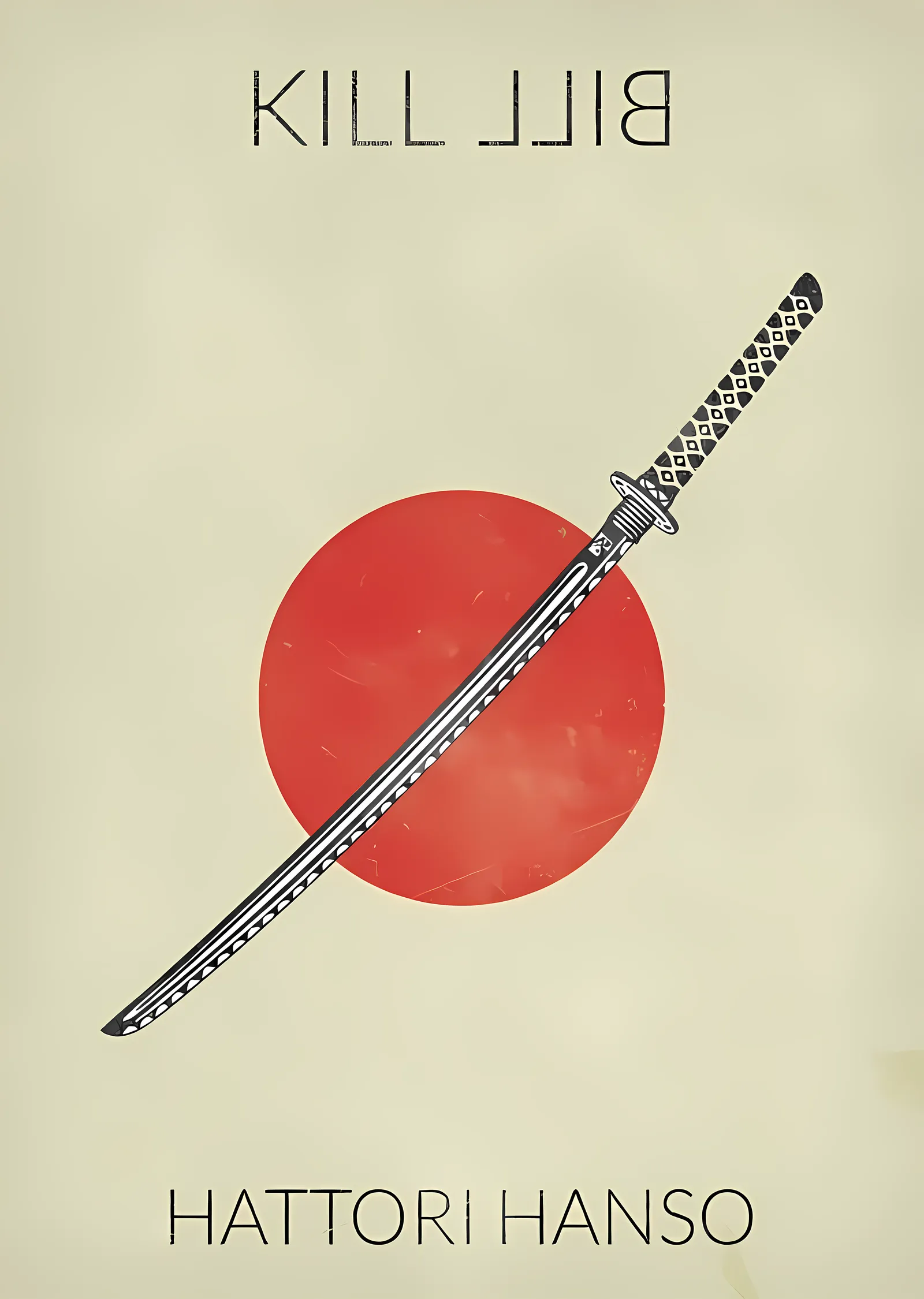 Kill Bill: Hattori Hanzo metal tablo