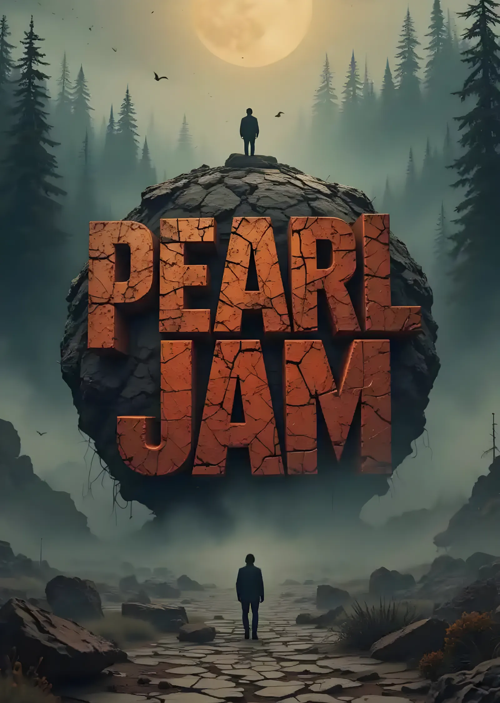 Pearl Jam: Sisli Orman metal tablo
