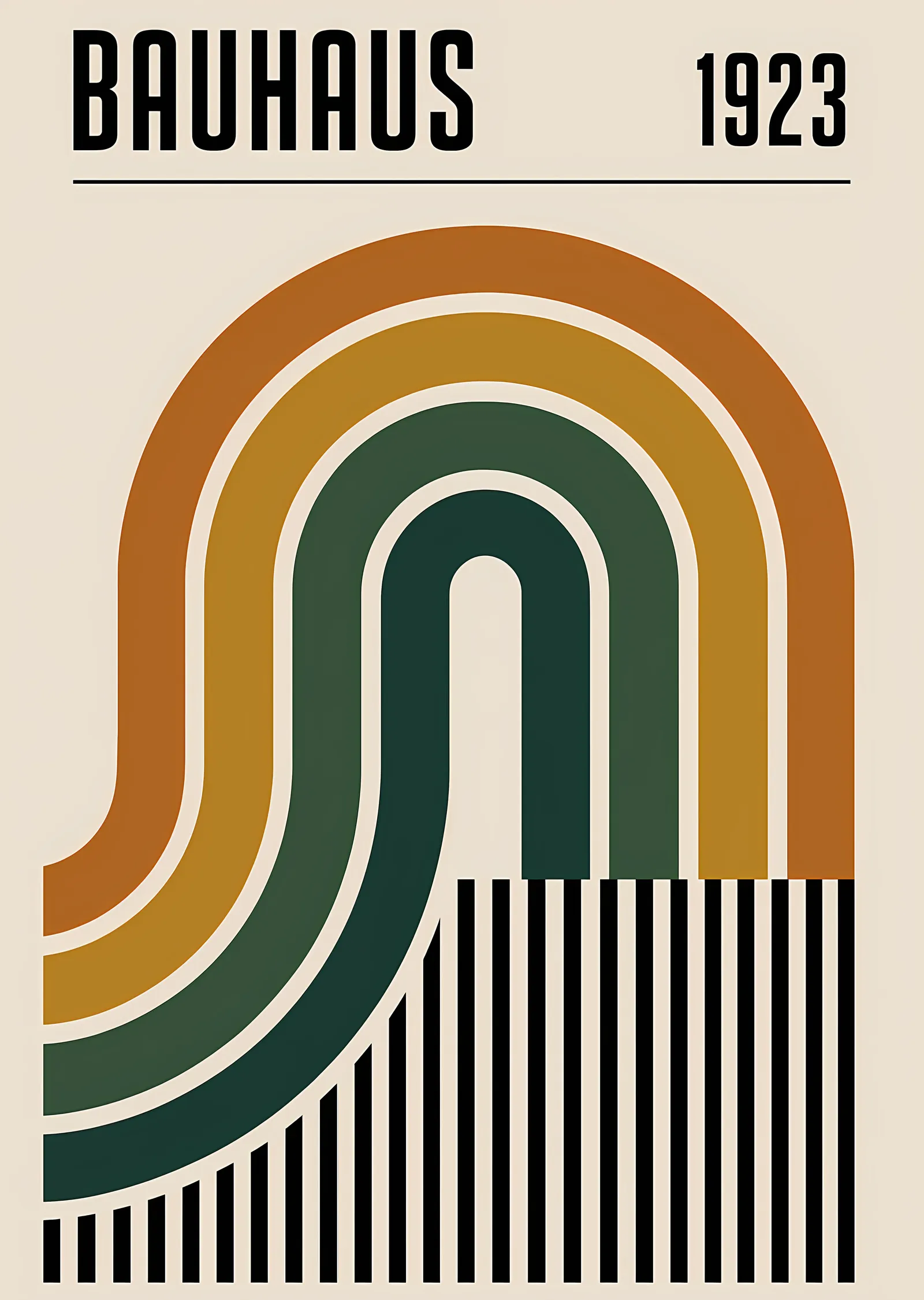 Bauhaus 1923 · Kemerler metal tablo