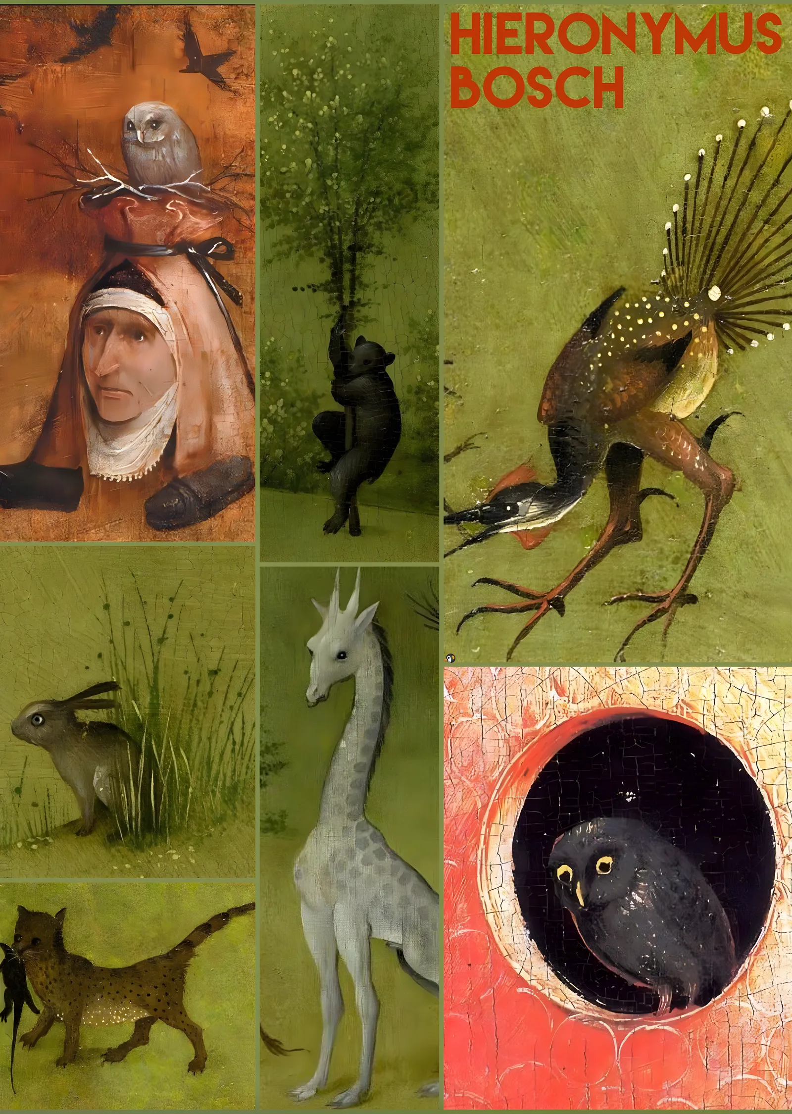 Hieronymus Bosch Detayları metal tablo