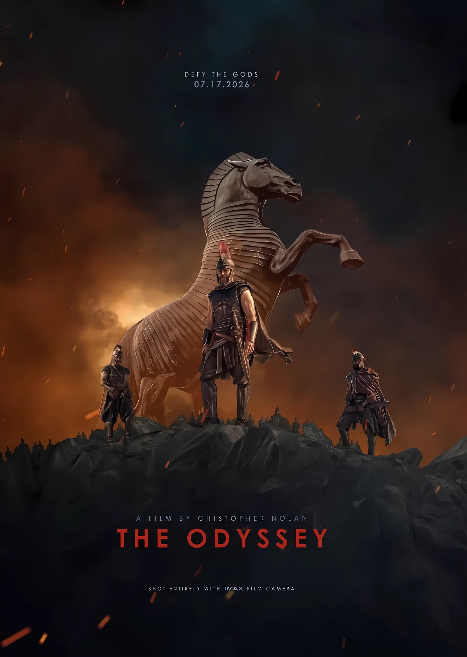 The Odyssey: Tepedeki Truva Atı metal tablo