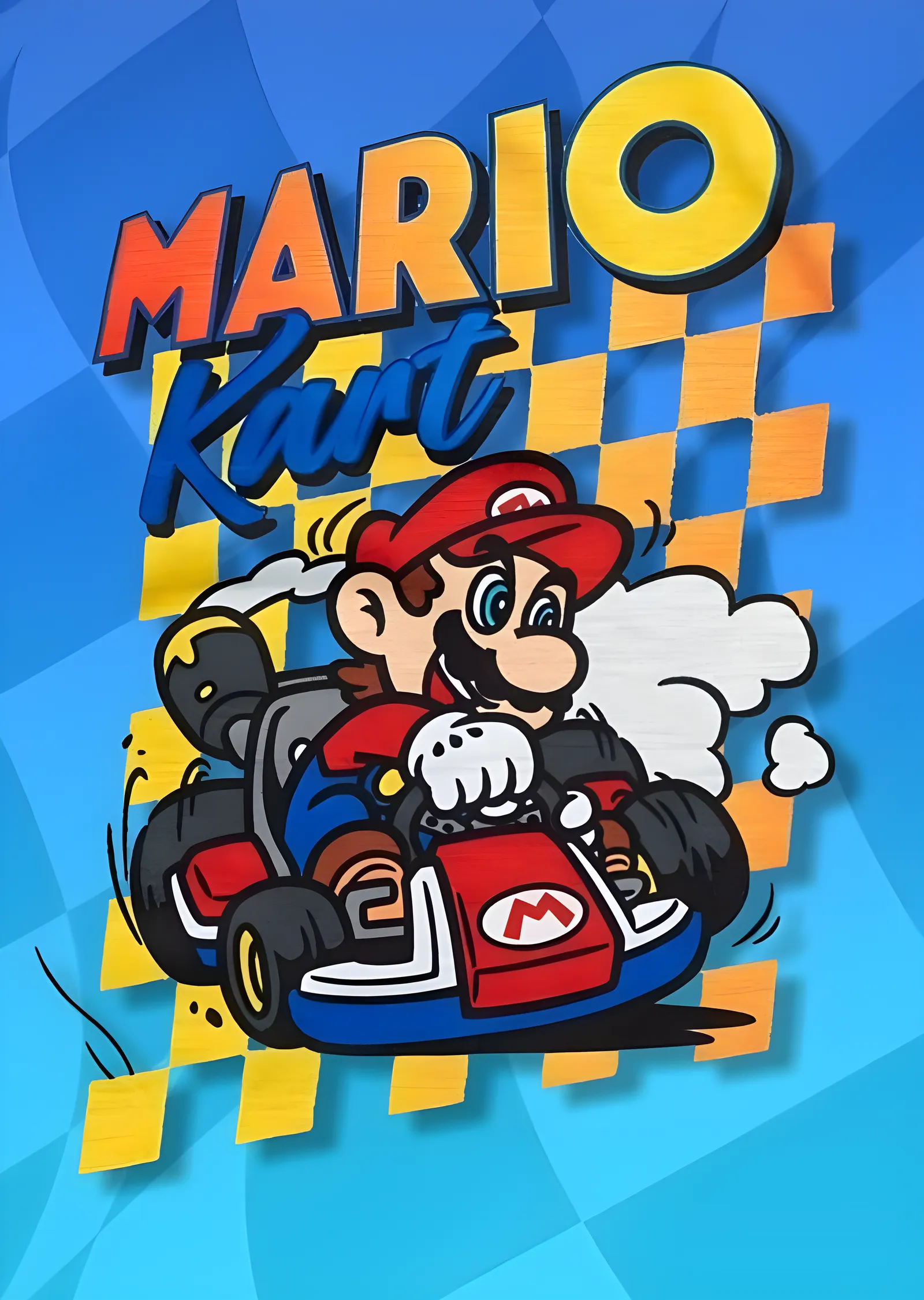 Mario Kart: Retro metal tablo