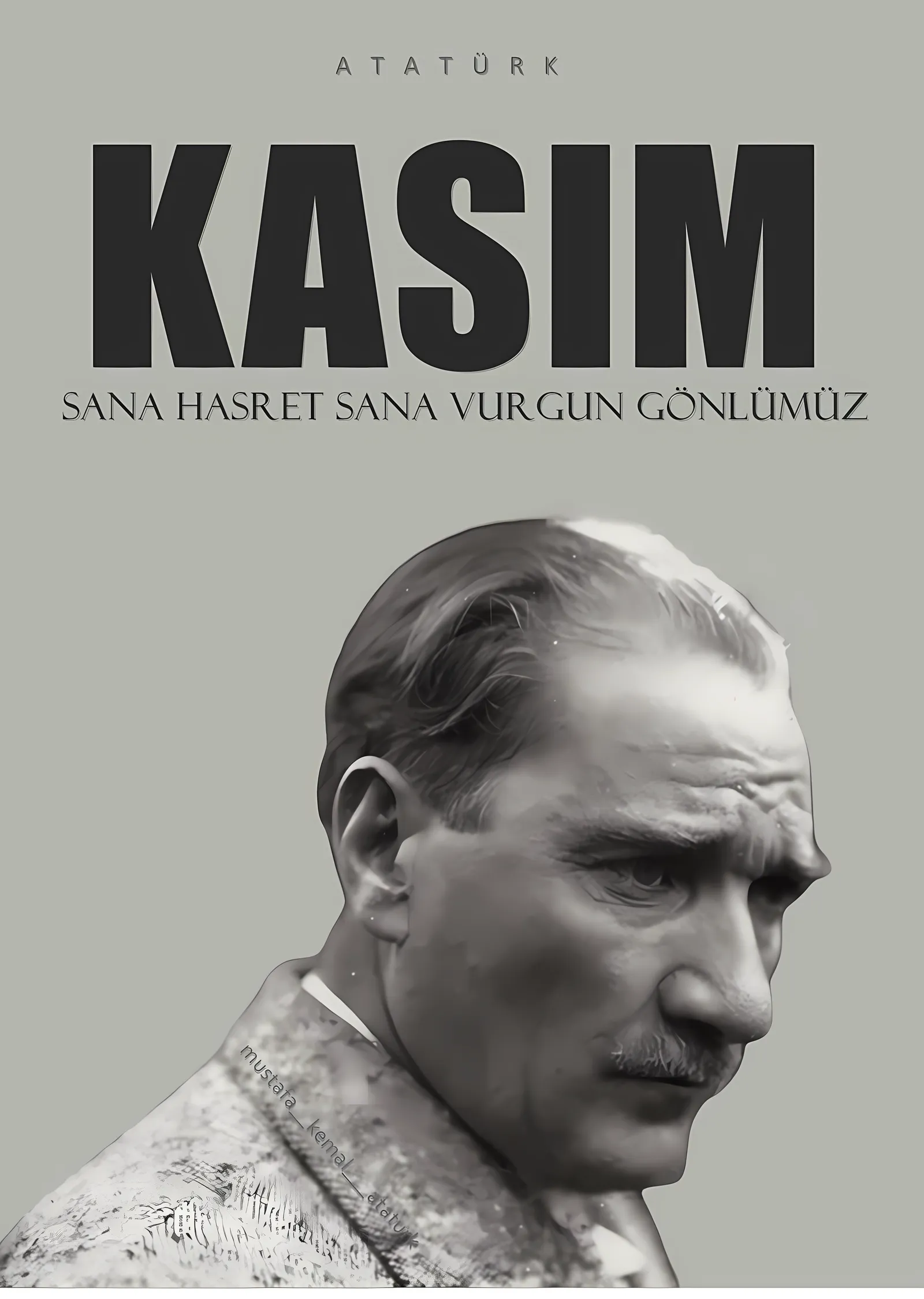 Atatürk: Kasım metal tablo