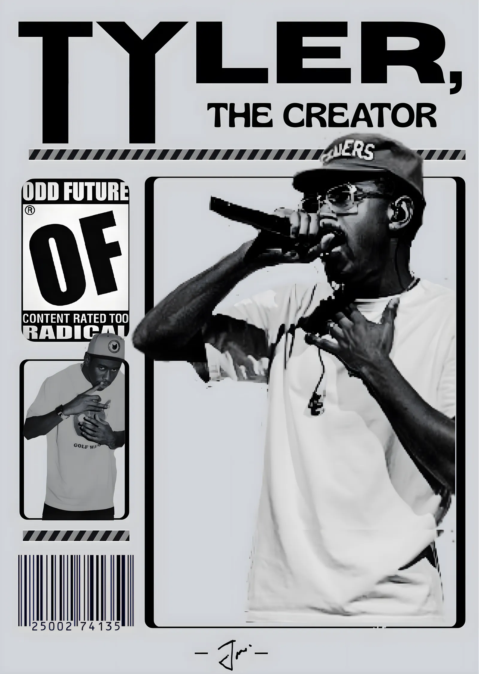 Tyler, the Creator: Odd Future Adı Altında metal tablo