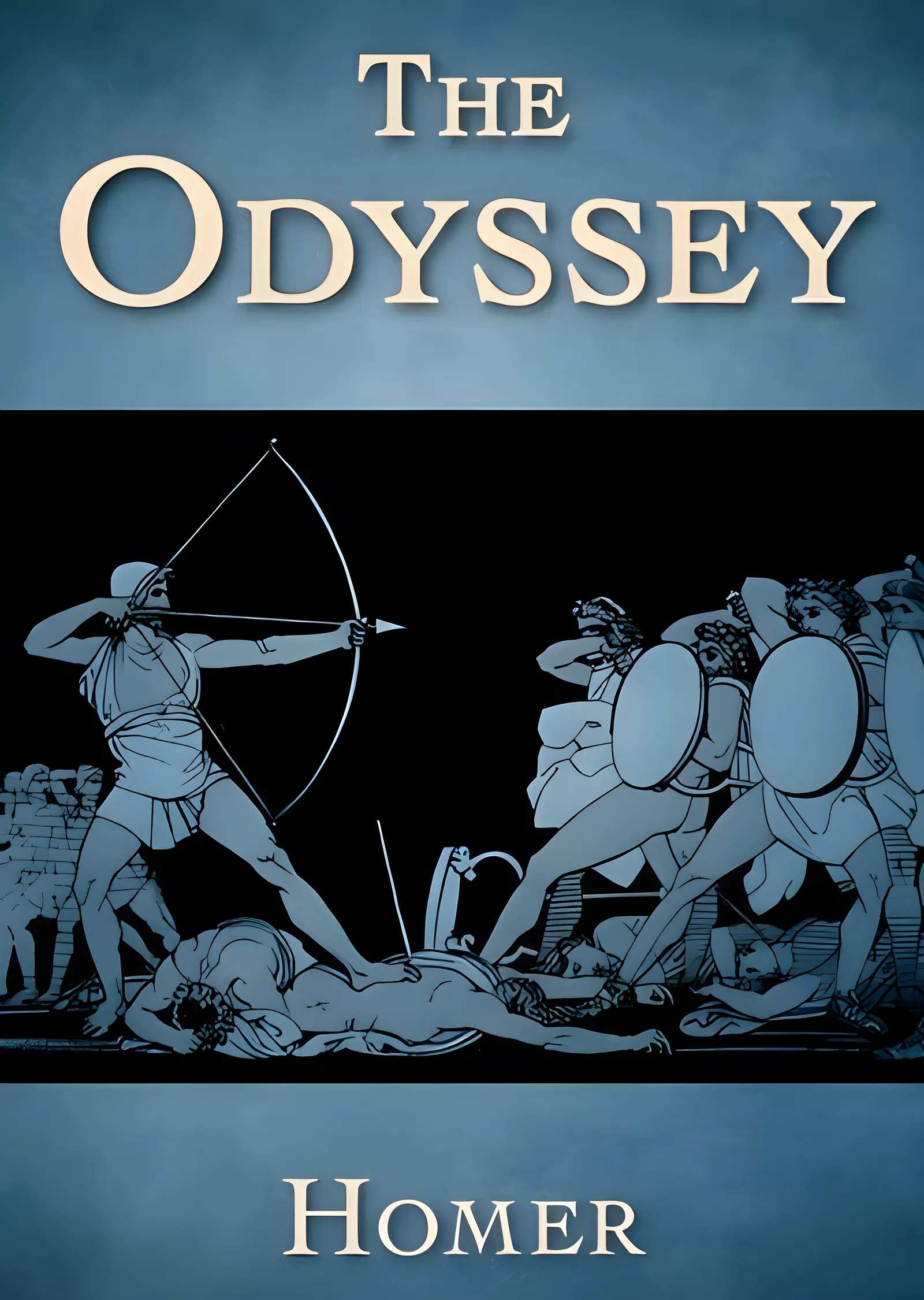 Homeros: Odysseia Kitap Kapağı metal tablo