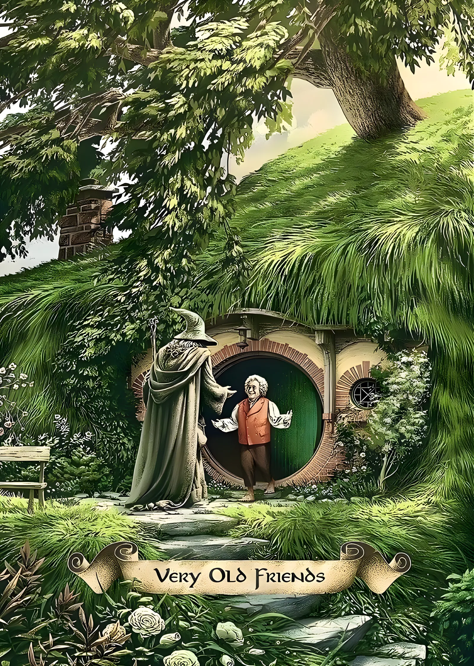 Very Old Friends: Hobbit Evinde metal tablo