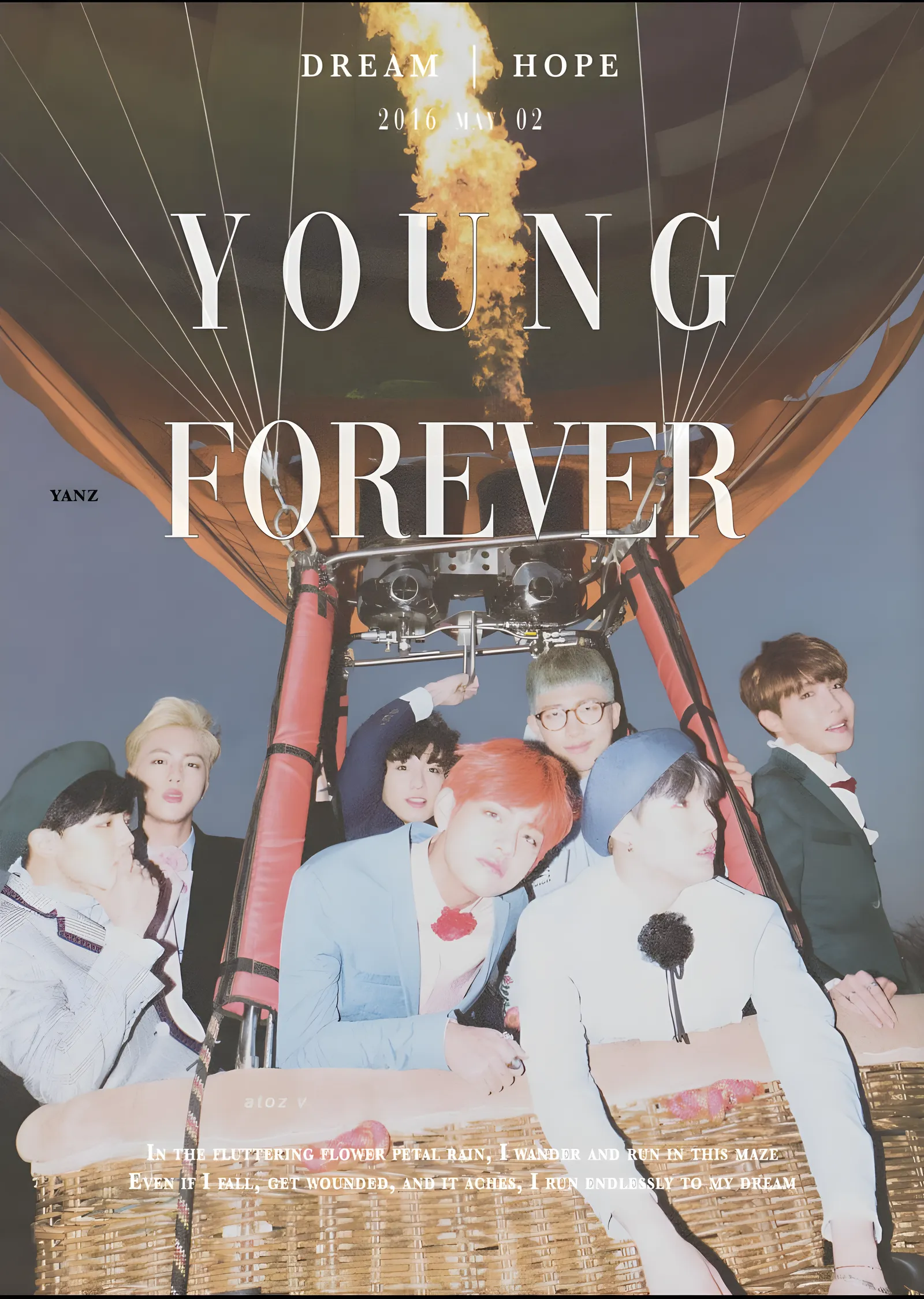 BTS: Young Forever metal tablo