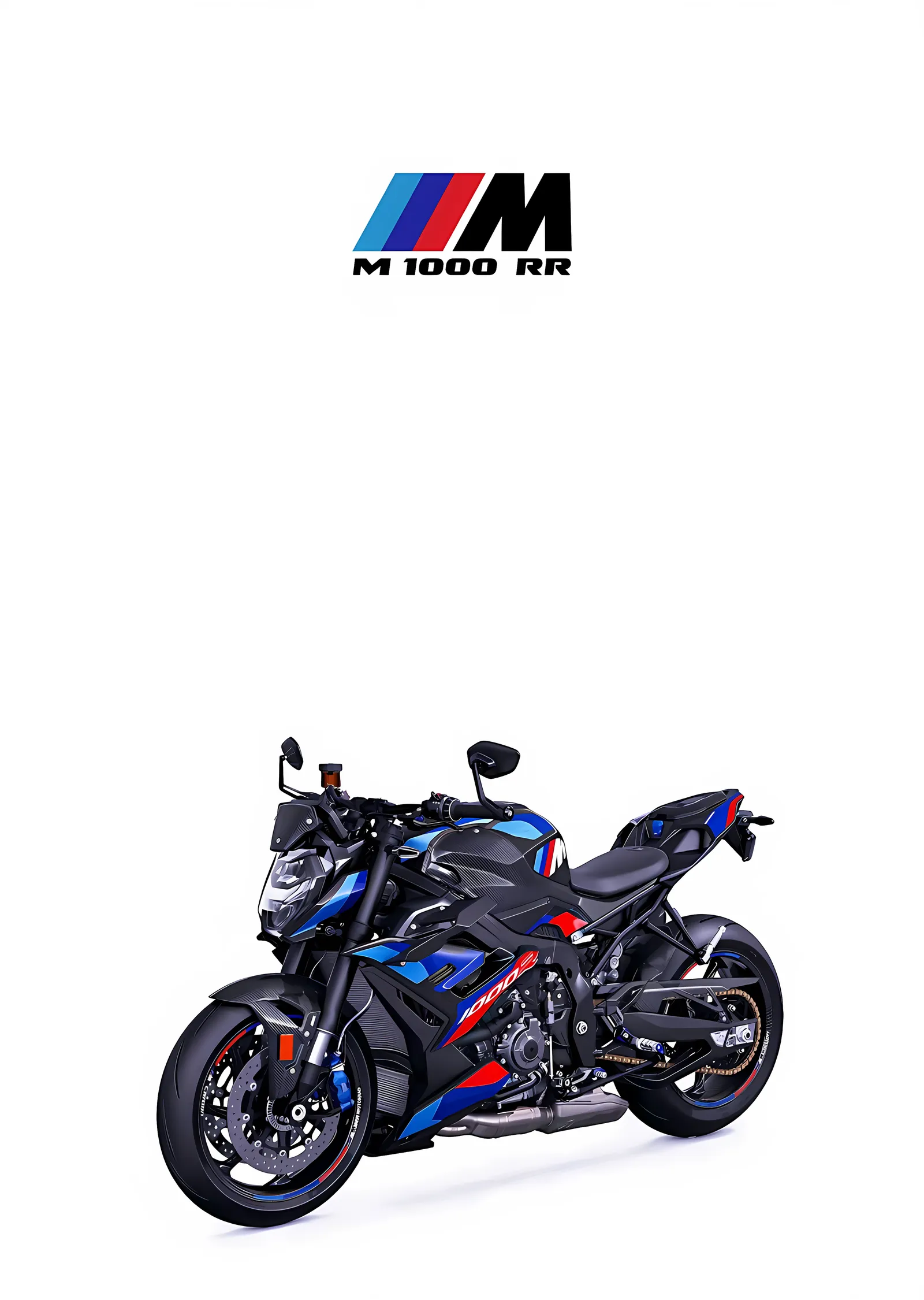 BMW M 1000 RR - Amblemli Düzen metal tablo
