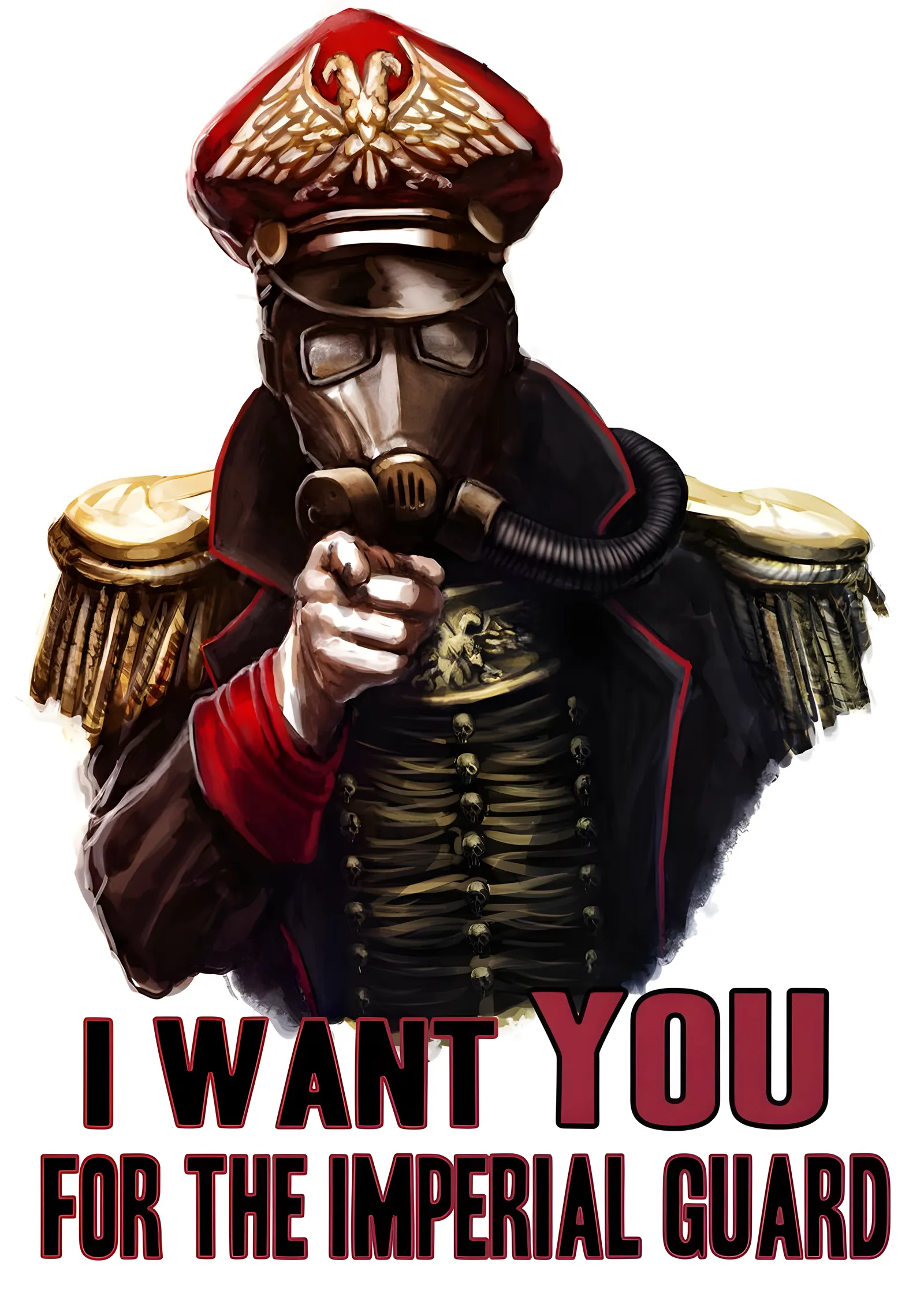 I Want You for the Imperial Guard metal tablo