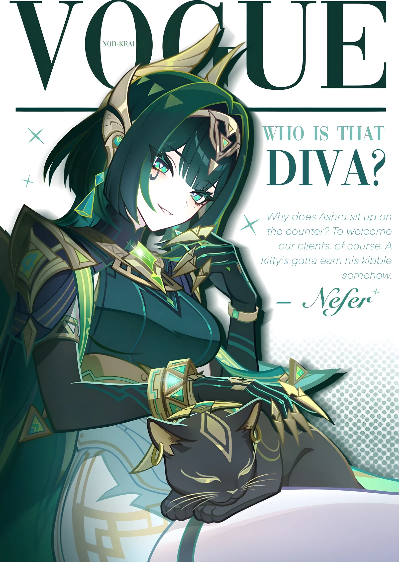 Vogue: Anime Diva metal tablo