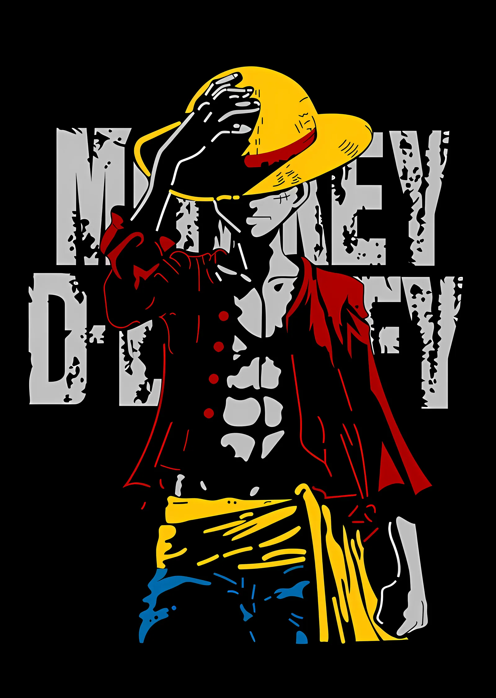 Monkey D. Luffy: Şeytan Meyvesi Gücü metal tablo