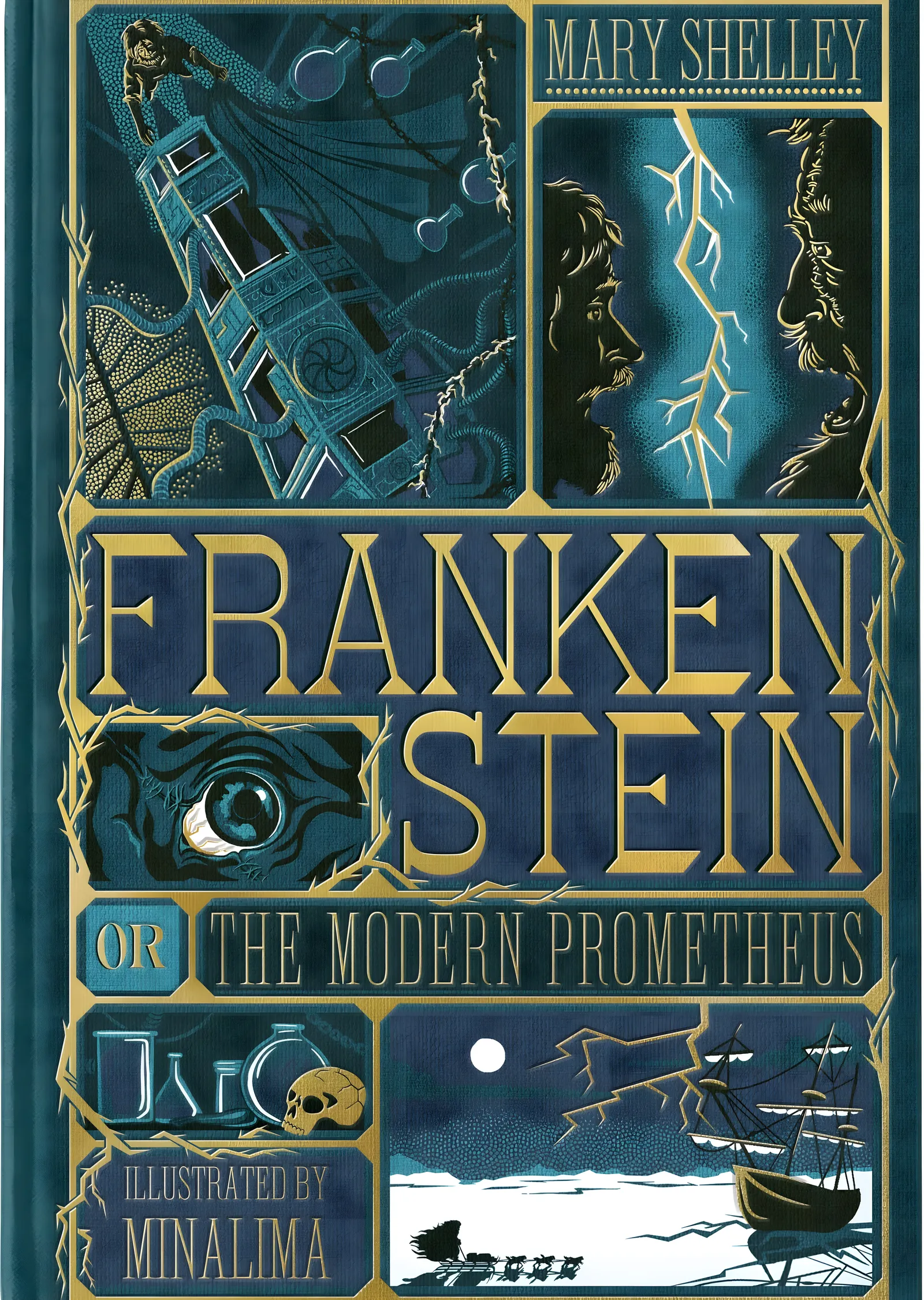 Frankenstein or The Modern Prometheus metal tablo