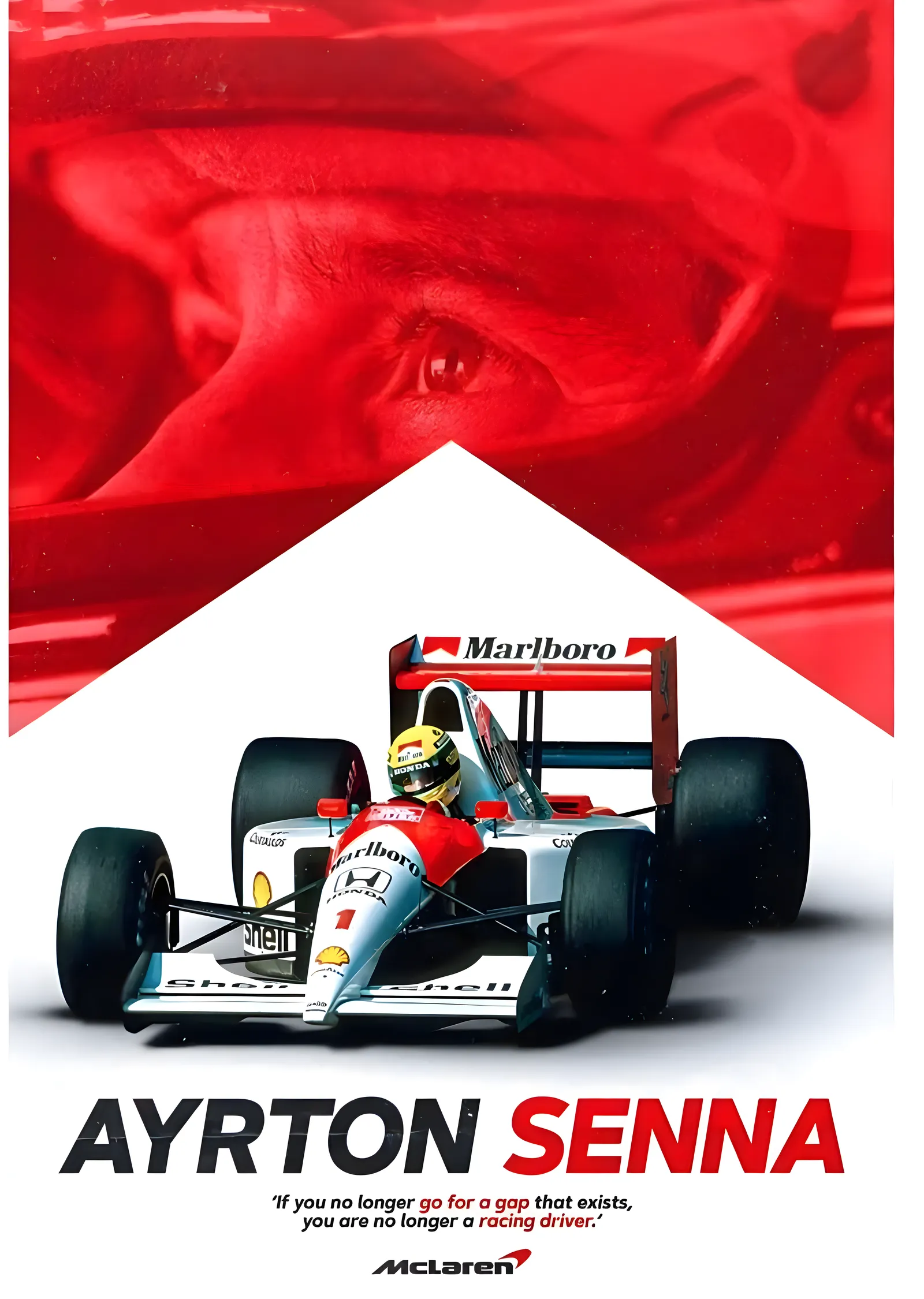 Ayrton Senna: Formula 1 Efsanesi metal tablo