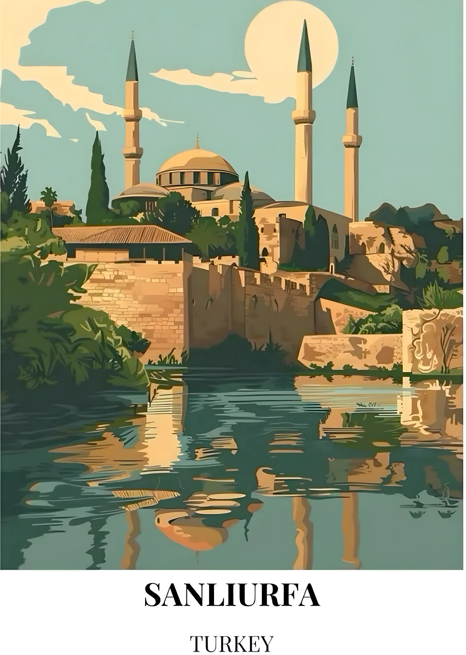 Sanliurfa Turkey metal tablo